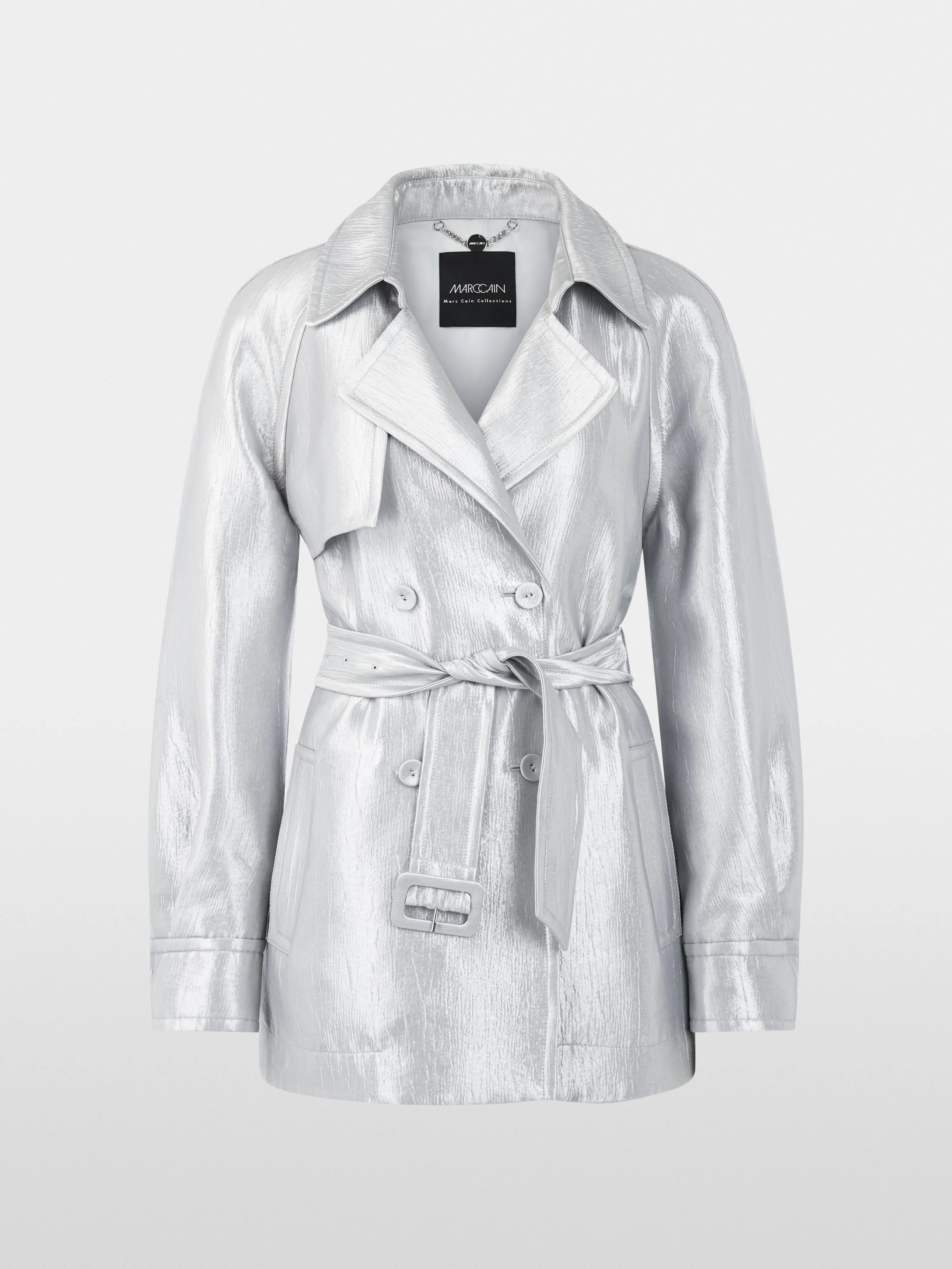 Marc Cain Microchip Women Lightweight Outdoor Jacket with Shimmer SKU: AC 12.08 W84_804 Image 08