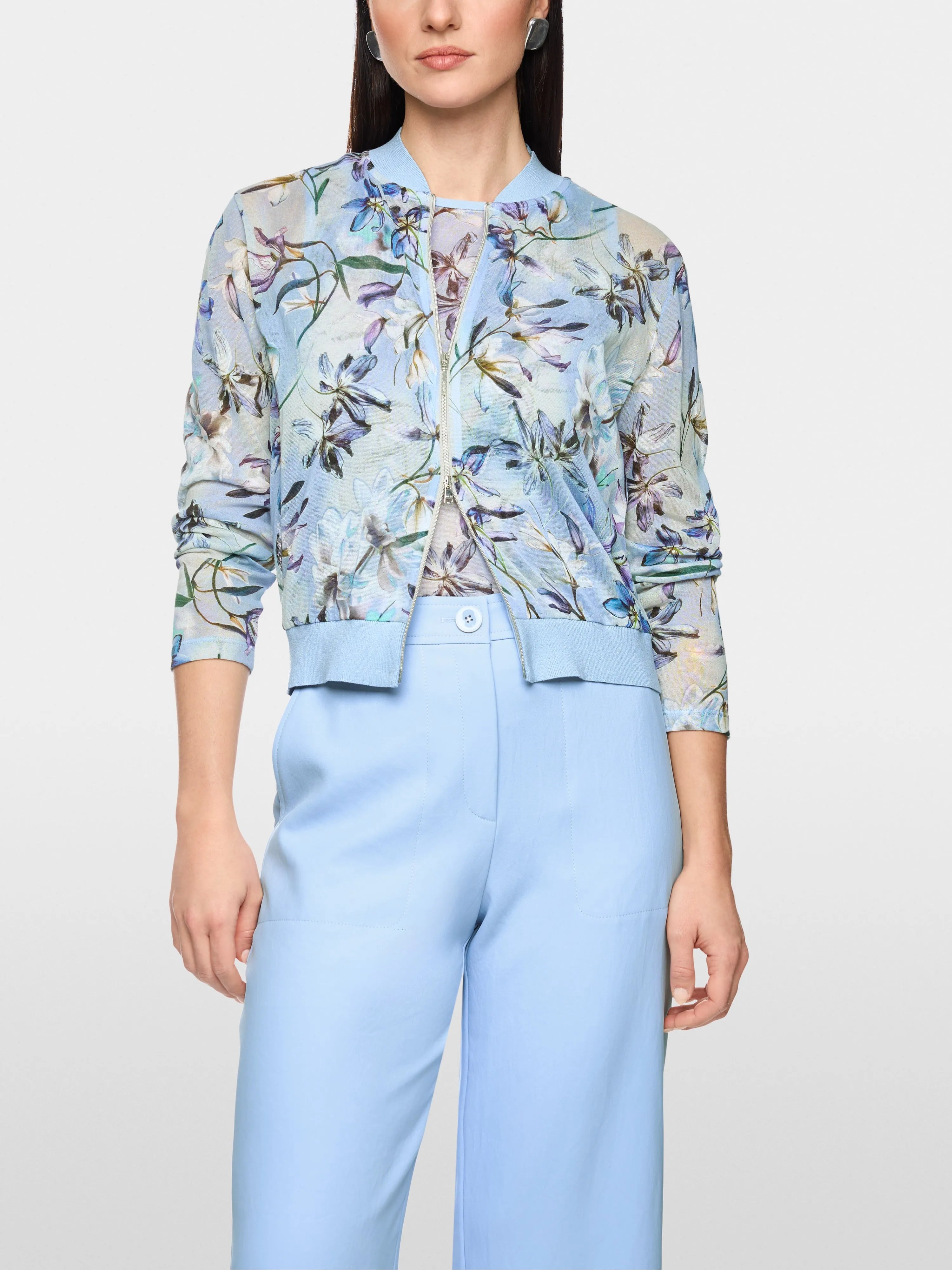 Marc Cain Magical Blue Women ÔKnitted in GermanyÕ Thin Cardigan SKU: AC 39.13 M35_319 Image 04