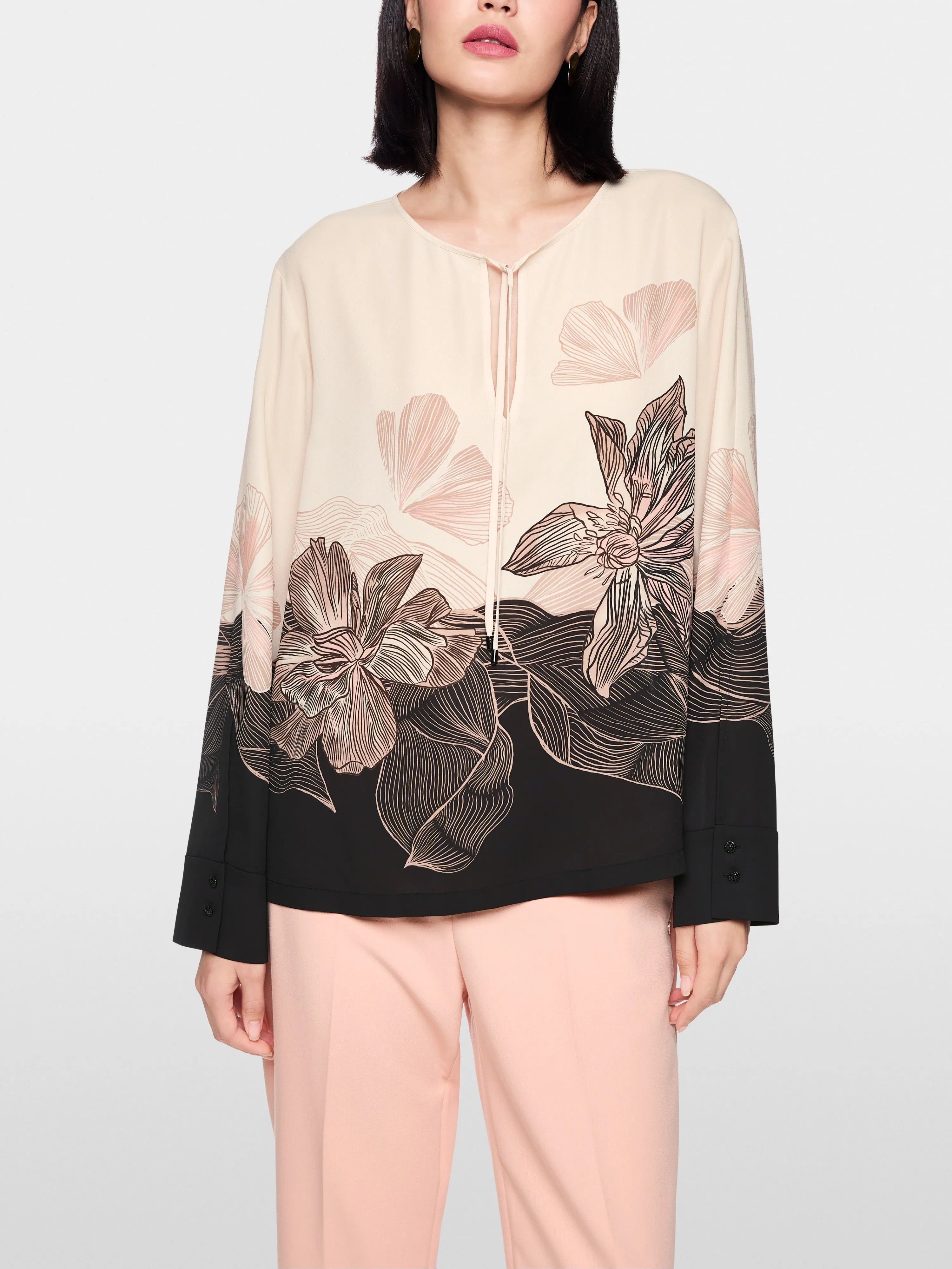 Marc Cain_Black_ÔRethink TogetherÕ Floral Print Blouse_AC 51.08 W07_900_05