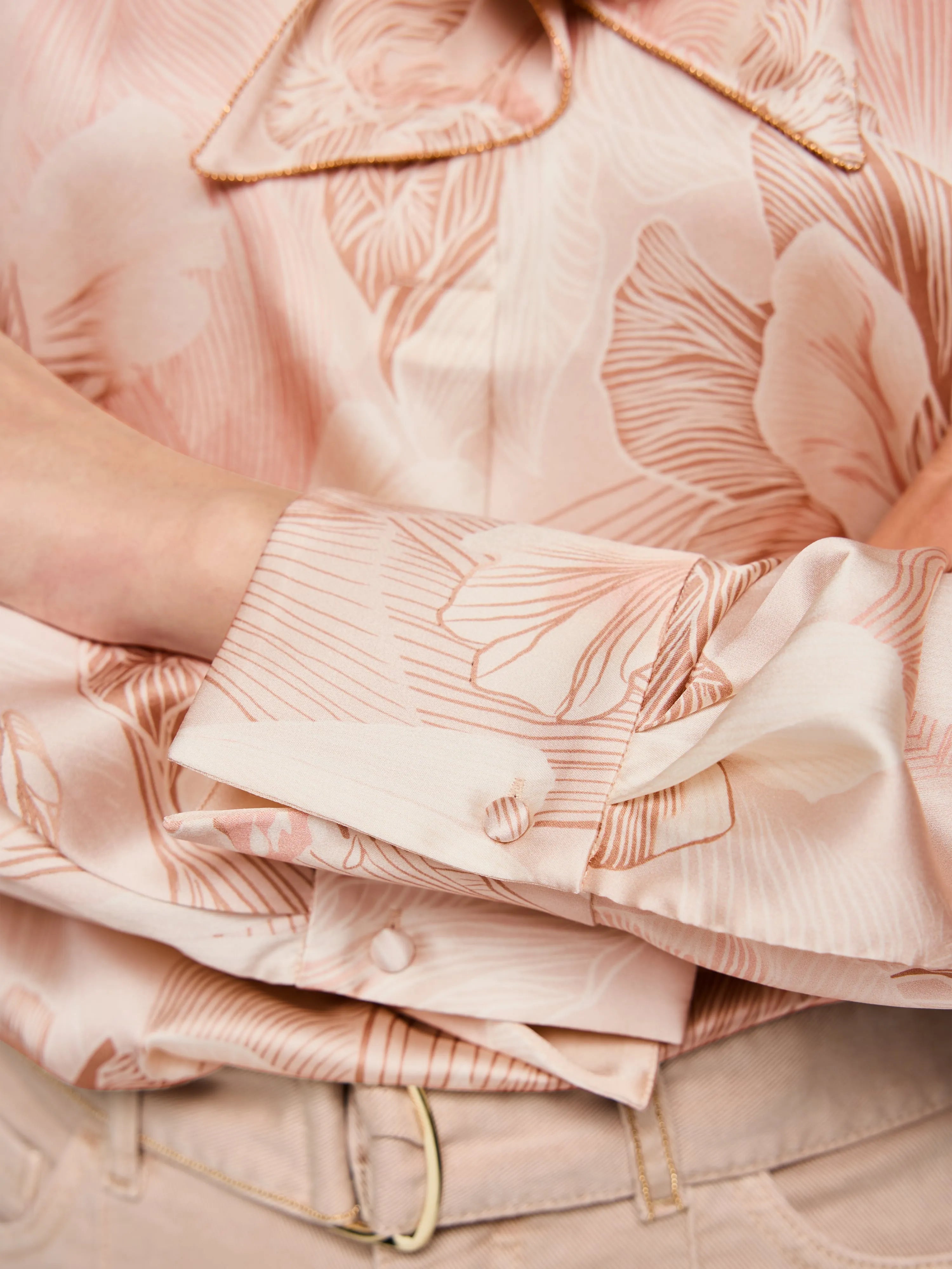 Marc Cain_Peach Beige_Silk Blend Bow Blouse_AC 51.12 W09_217_04