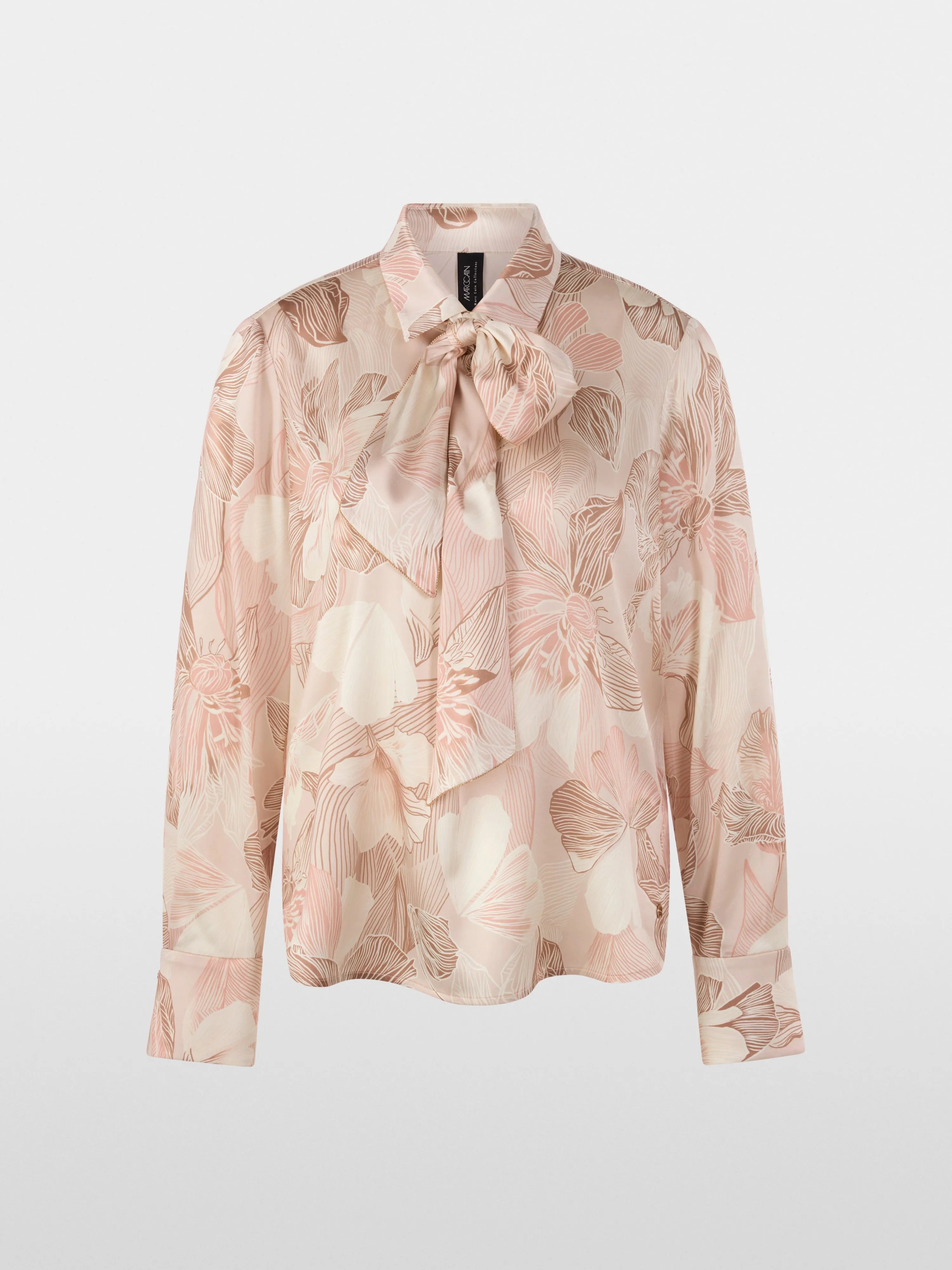 Marc Cain_Peach Beige_Silk Blend Bow Blouse_AC 51.12 W09_217_06
