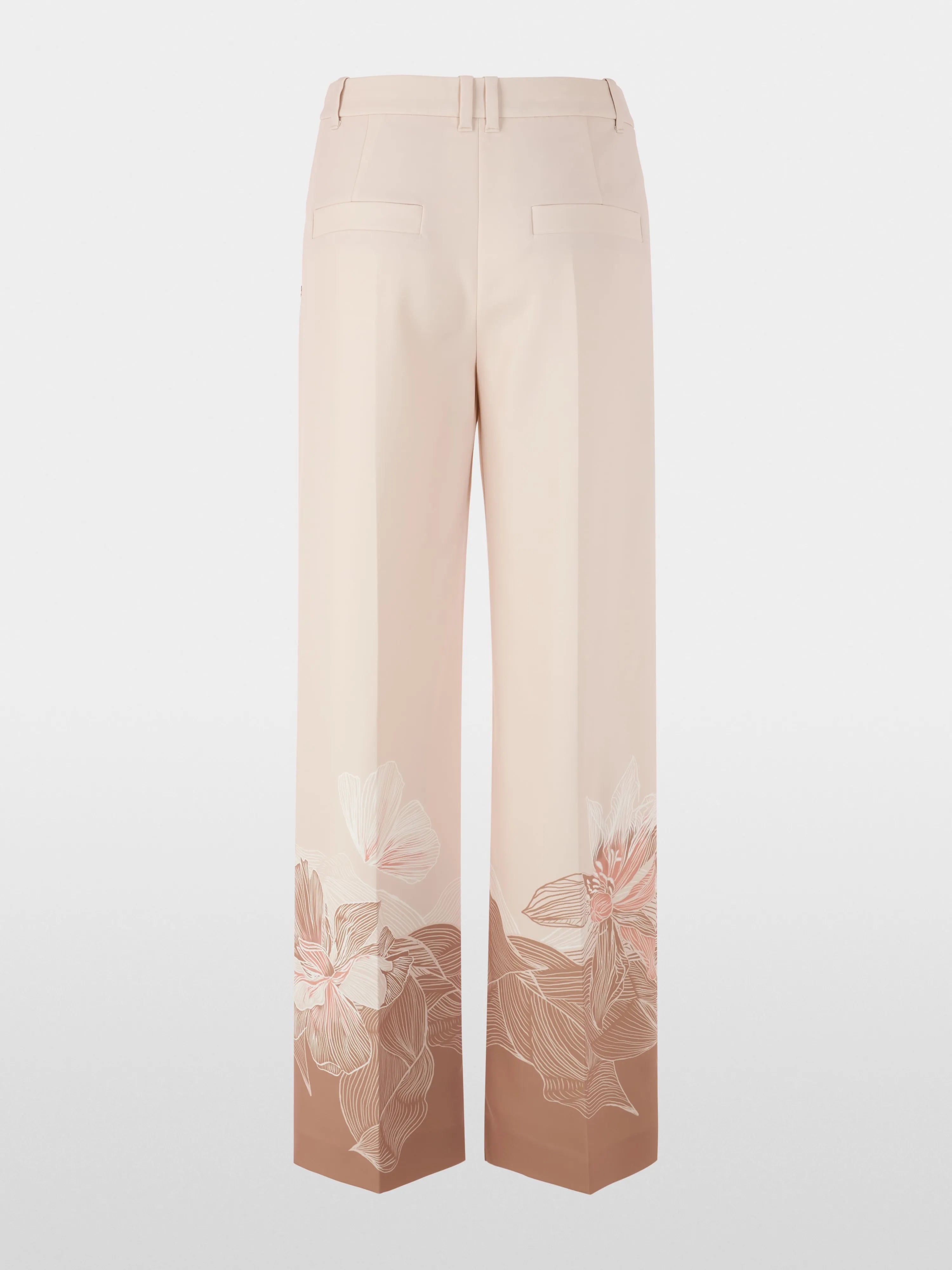 Marc Cain_Warm Taupe New_WUKARI Wide High Waist Fabric Trousers_AC 81.13 W16_619_08