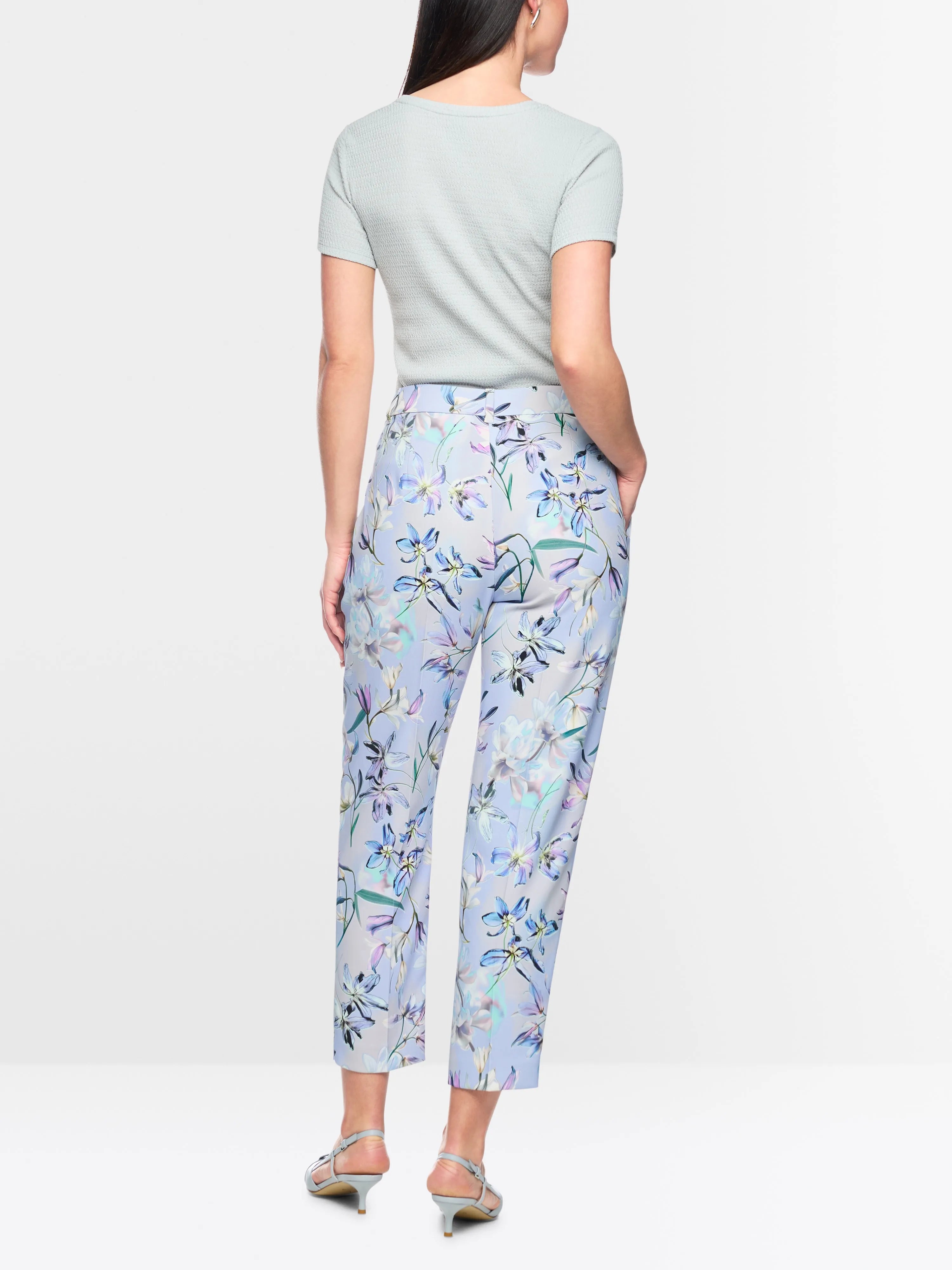 Marc Cain Magical Blue Women Fordon Trousers, Feminine Fit SKU: AC 81.51 W37_319 Image 02