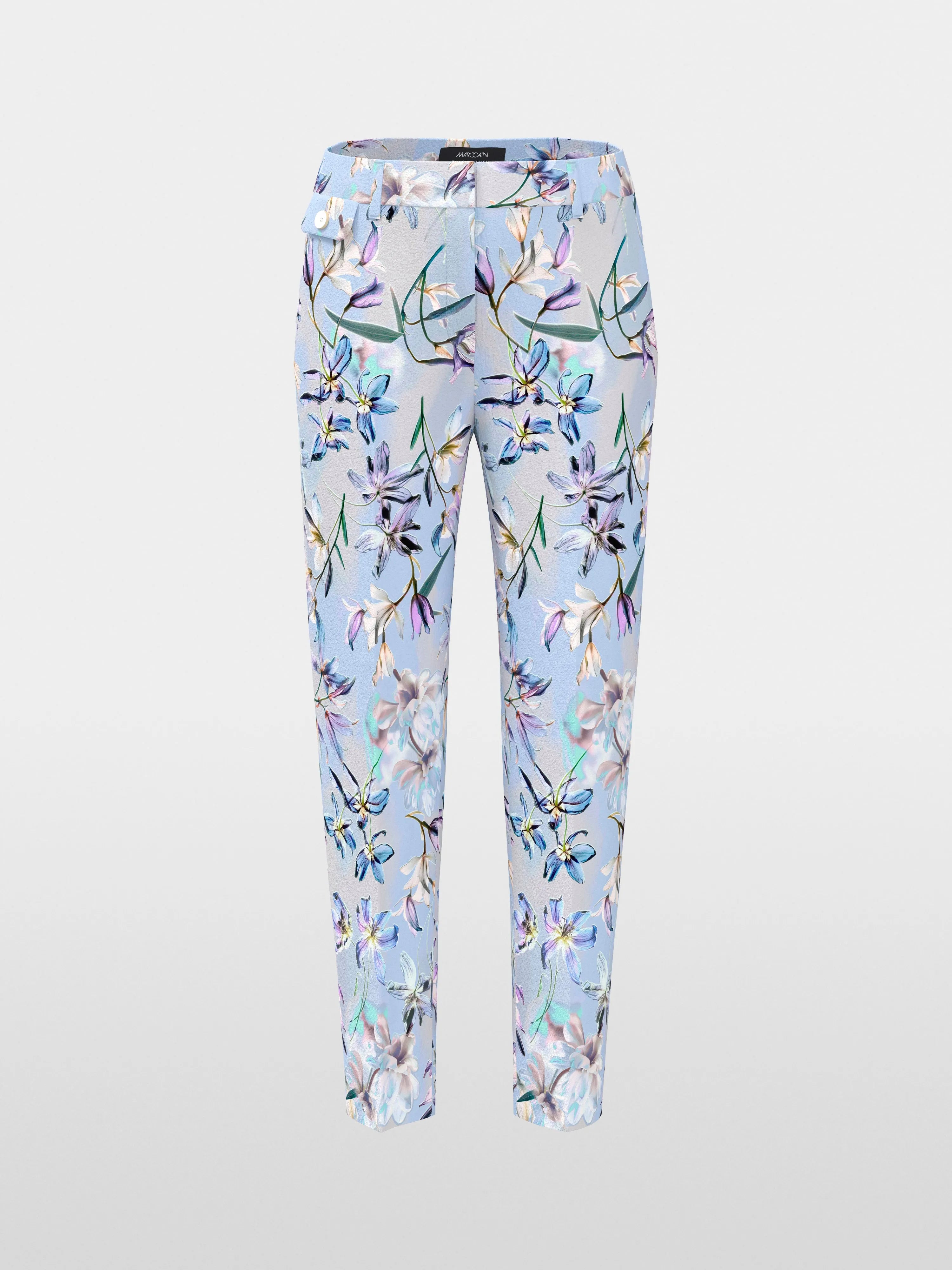 Marc Cain Magical Blue Women Fordon Trousers, Feminine Fit SKU: AC 81.51 W37_319 Image 06