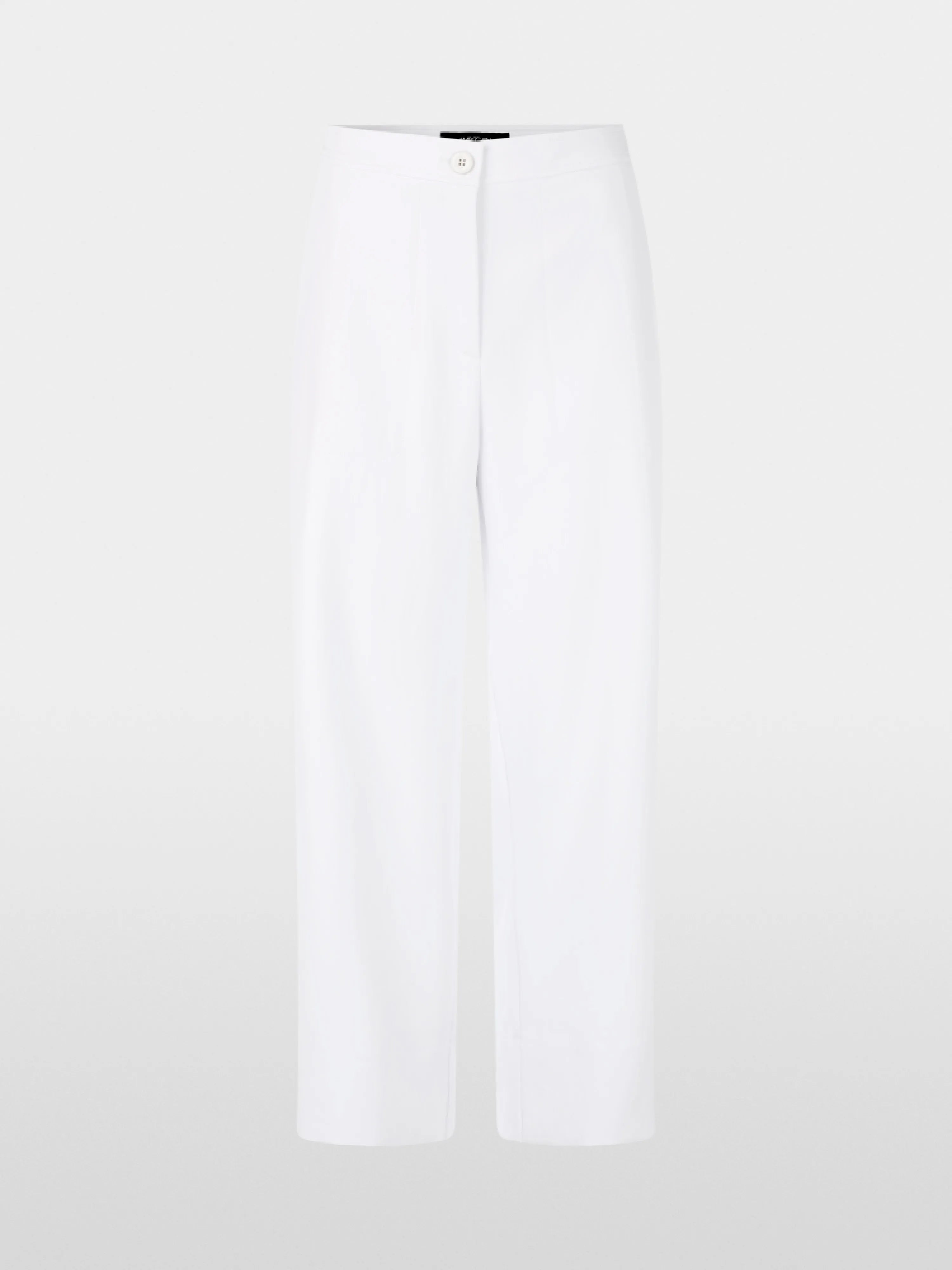 Marc Cain White Women Wukari Trousers, Wide Fit SKU: AC 81.52 W03_100 Image 06