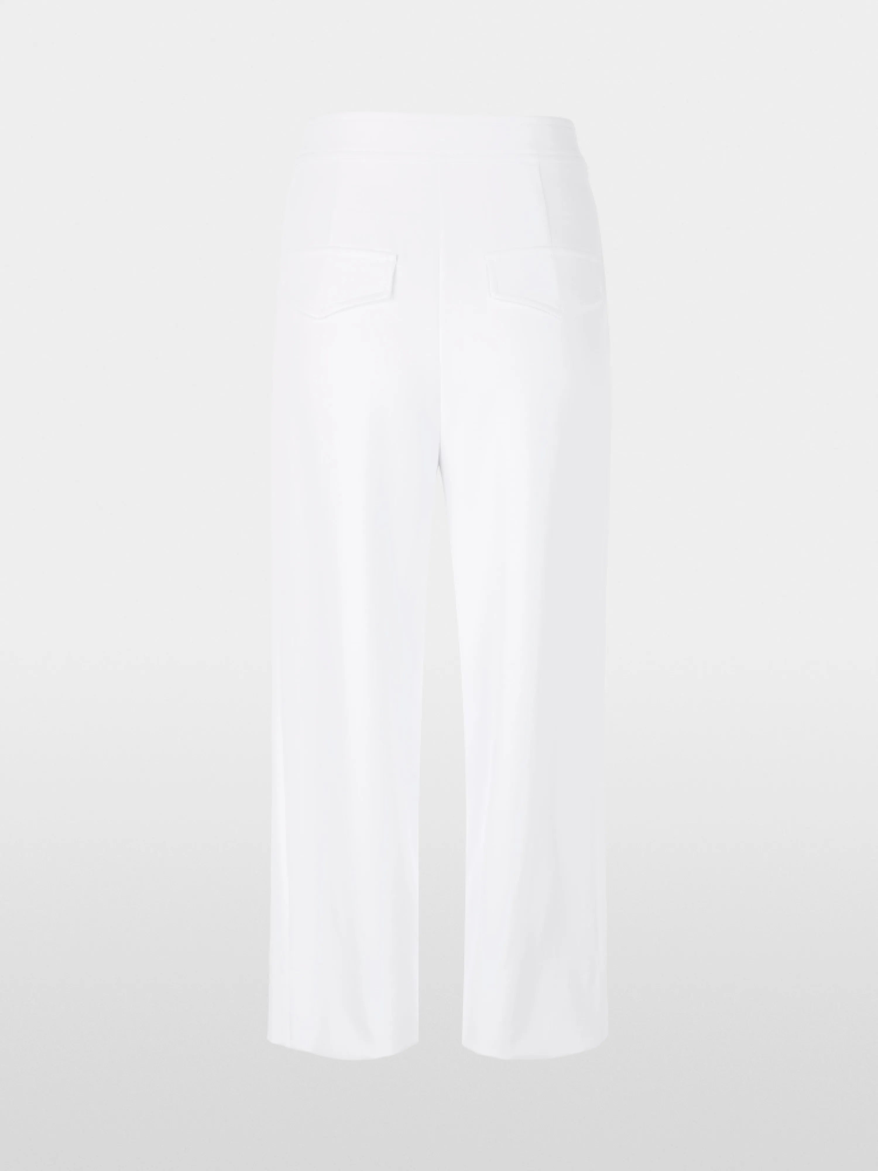 Marc Cain White Women Wukari Trousers, Wide Fit SKU: AC 81.52 W03_100 Image 07