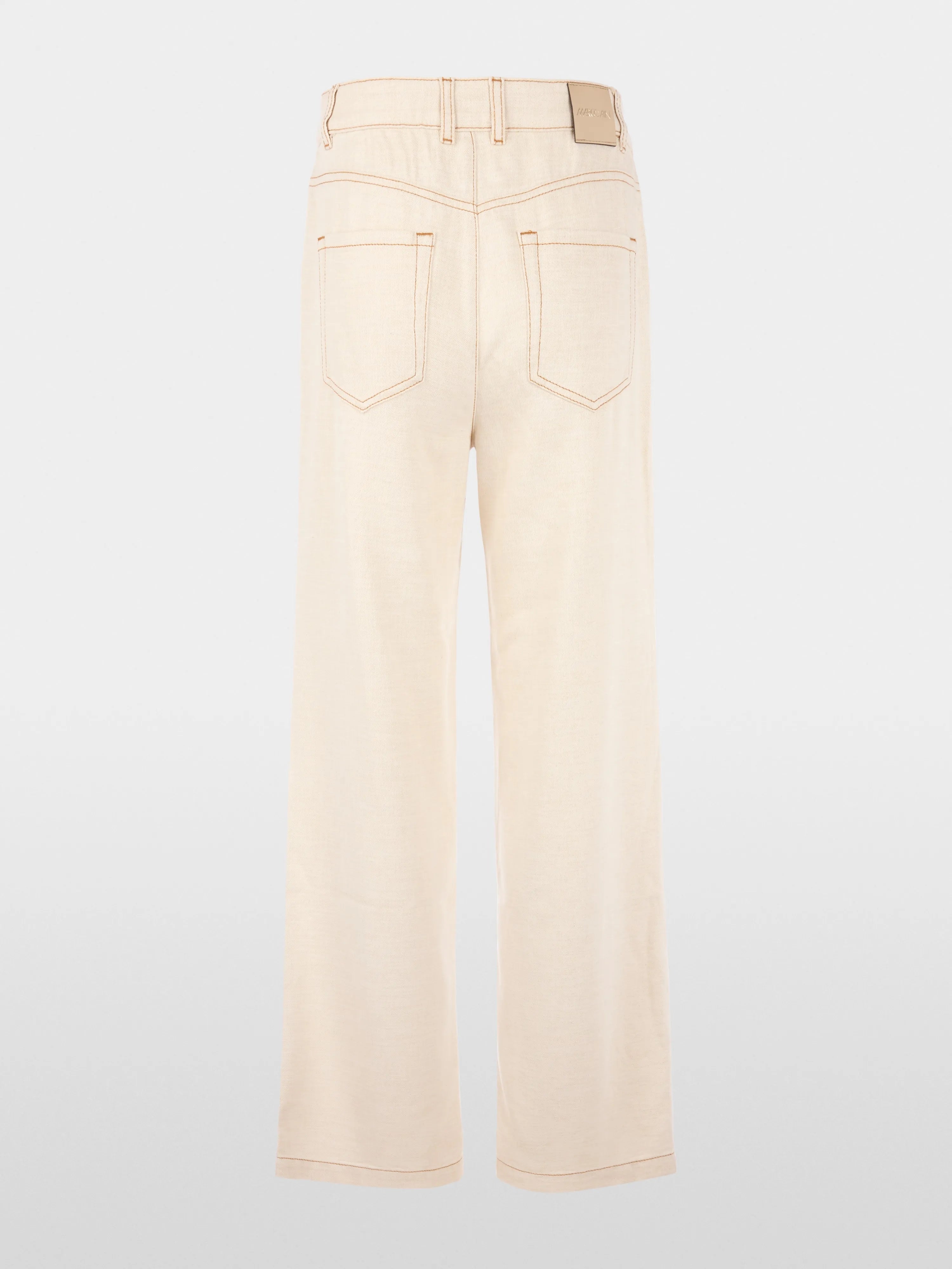 Marc Cain Bright Ecru Women Warri High Waist Jeans SKU: AC 82.24 D23_112 Image 08