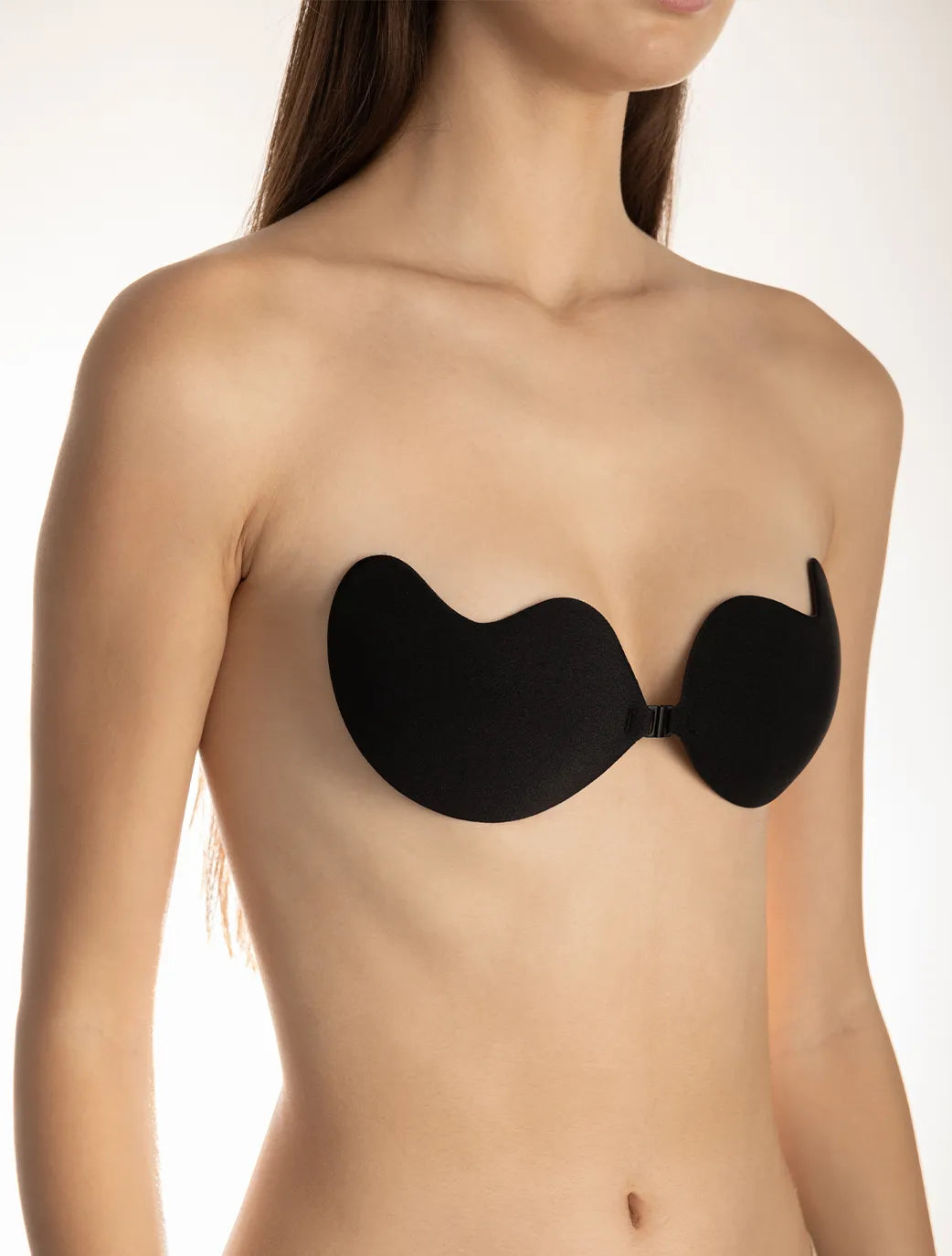 Marie France Black Women Seamless Backless Strapless Curved Pads In Different Cup Sizes SKU: ACCCURVEDPADS_Black Image 02