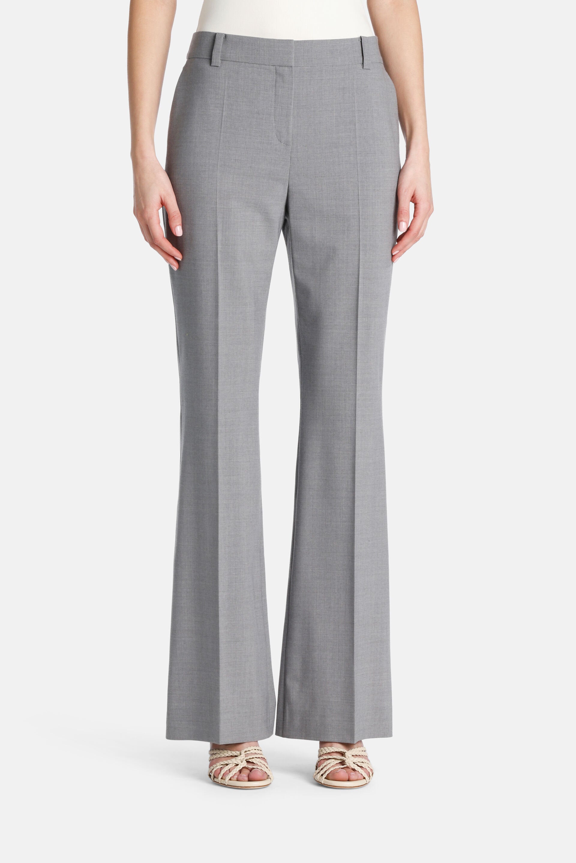 Luisa Spagnoli_Acromatico Flared Pants_ACROMATICO_0896_01