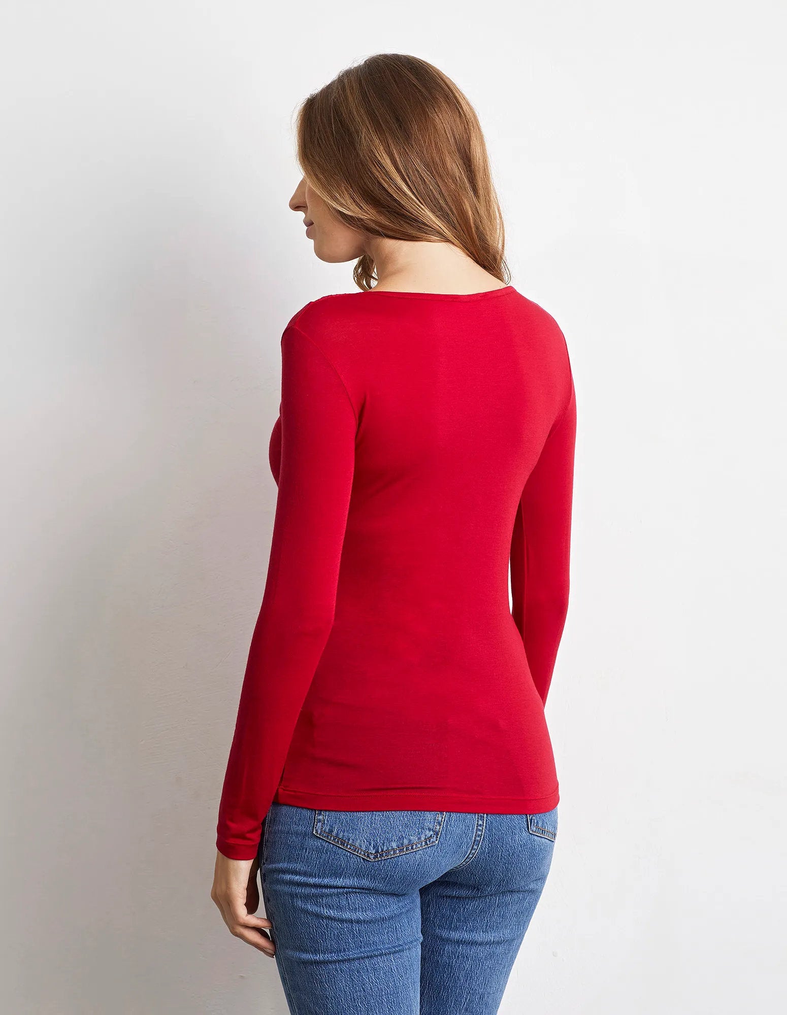 Long Sleeve Shirt - Basic Modal & Wool_AMAD173007_091_03