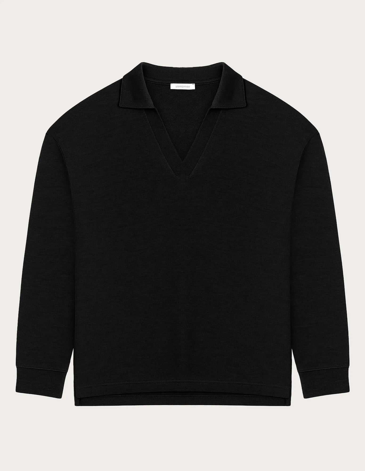 Yamamay_Black_Closed WomenÕS Sweatshirt with Tencelª Modal Ð Easy Living_AMAD183006_072_06