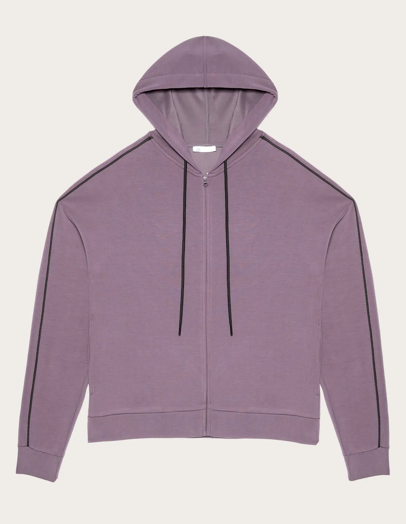 Yamamay_Dark Mauve_Open WomenÕS Sweatshirt with Tencelª Modal Ð Easy Living_AMAD183007_063_05
