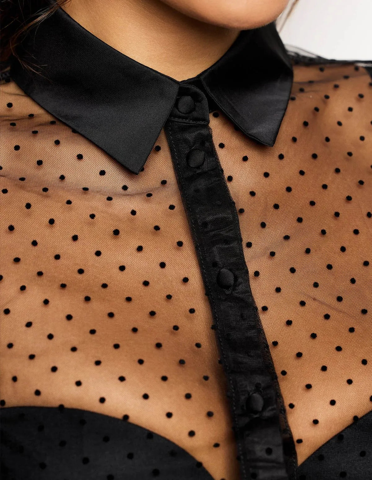 Yamamay_Black_Polka-Dot Tulle Shirt with Removable Bow Ð Must Have_AMAD183016_072_06