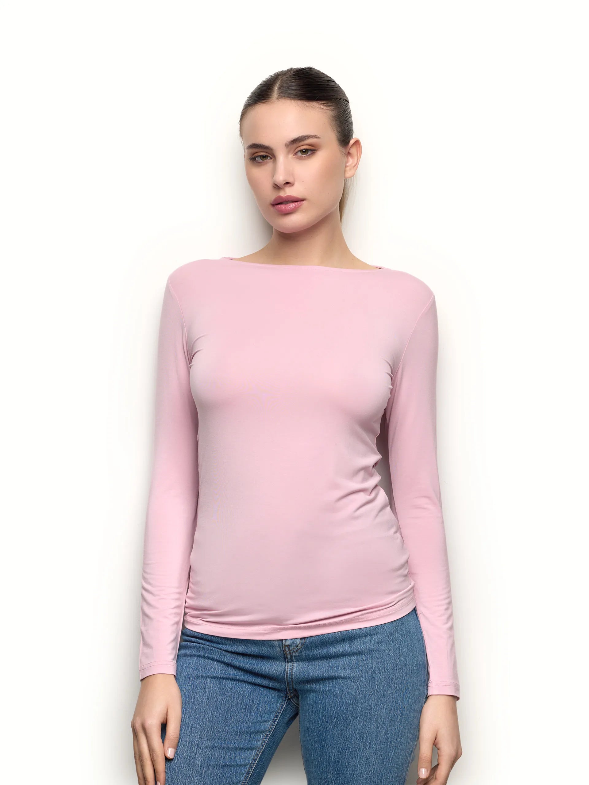 Yamamay_Antique Rose_T-Shirt - Basic Modal/Silk_AMAD191003_085_01