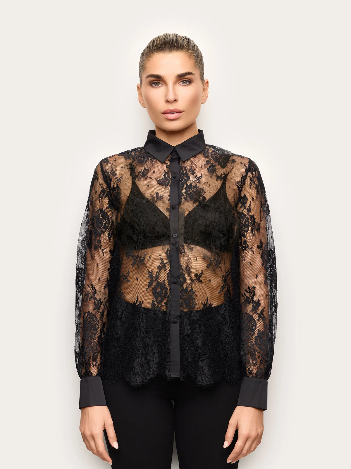 Yamamay BLACK Women Blouse - Must Have SKU: AMAD193017_072 Image 02