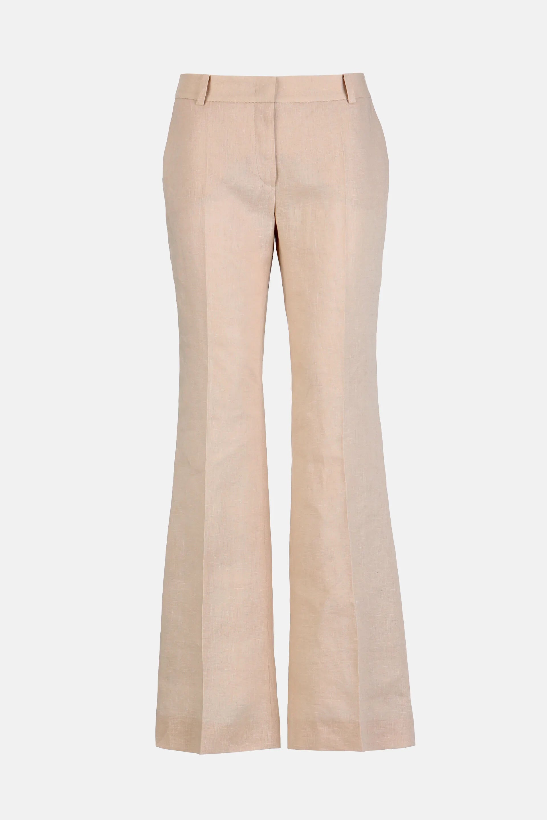 Luisa Spagnoli Beige Women Annalisa - Straight-Leg Linen Pants SKU: ANNALISA_1102 Image 04
