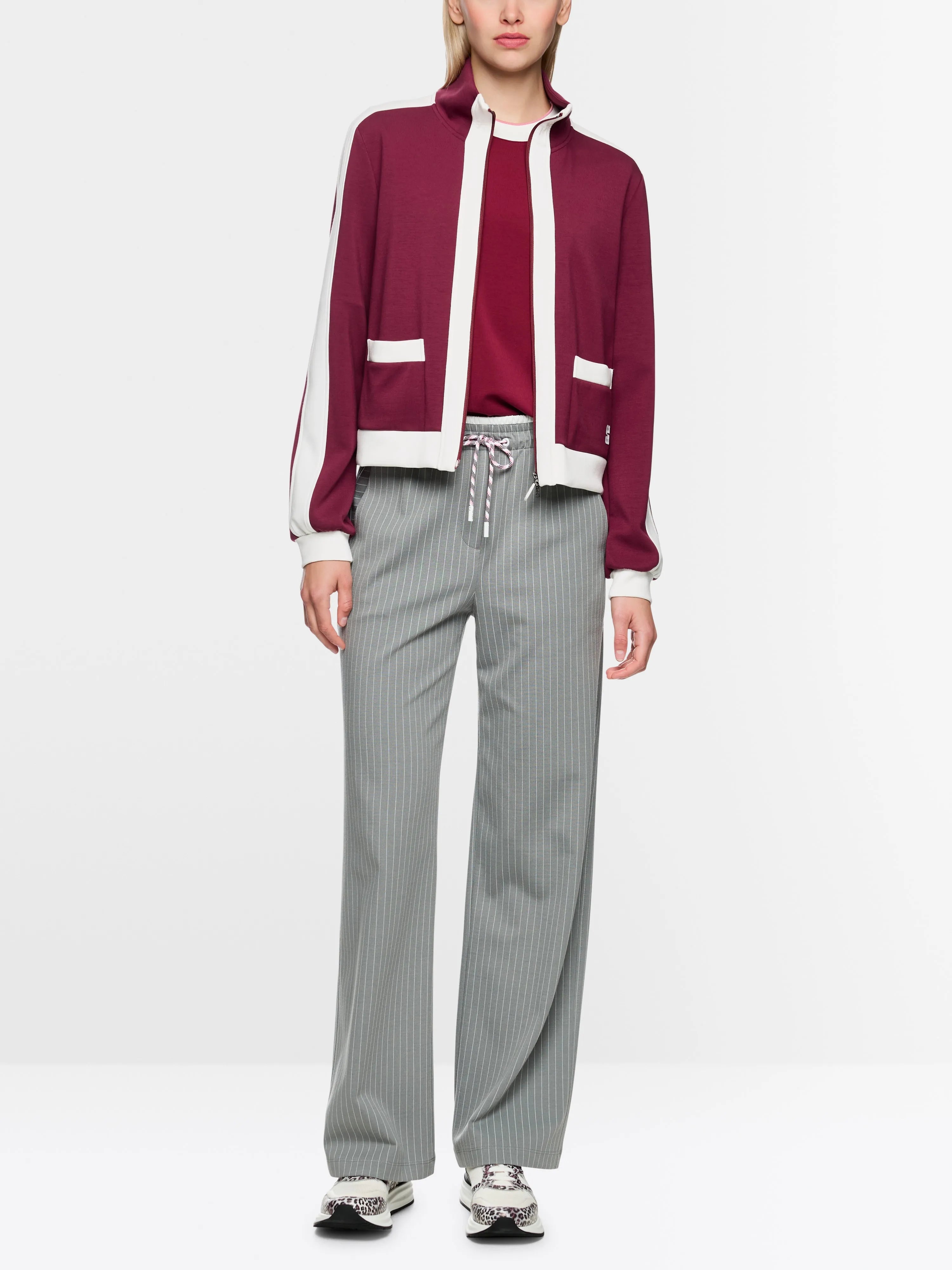 Marccain Rhododendron Women Loose Jersey Jacket SKU: AS 31.06 J06_293 Image 01