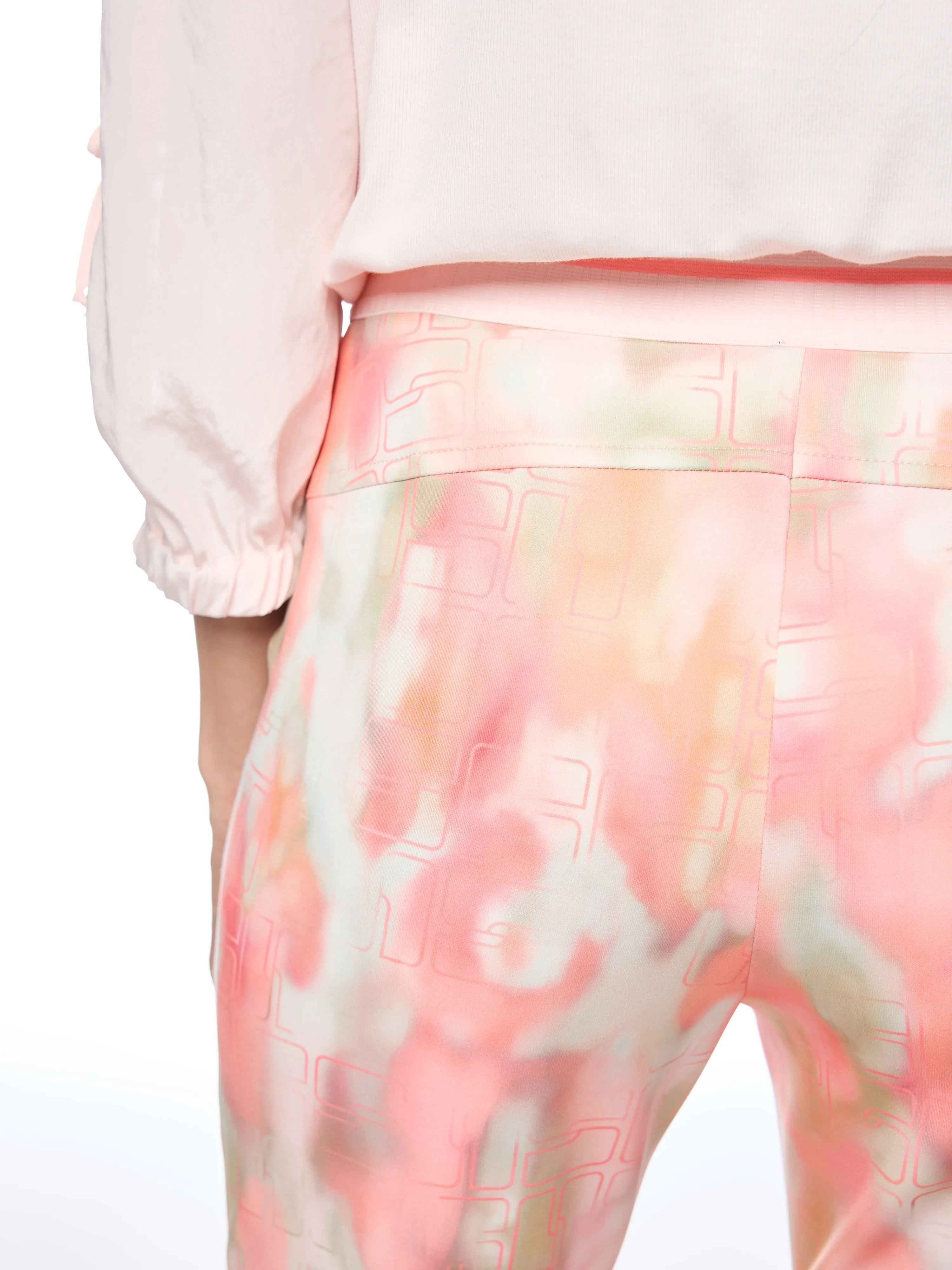 Marc Cain Candlelight Peach Women Scuba Jersey Leggings SKU: AS 81.27 J88_231 Image 05