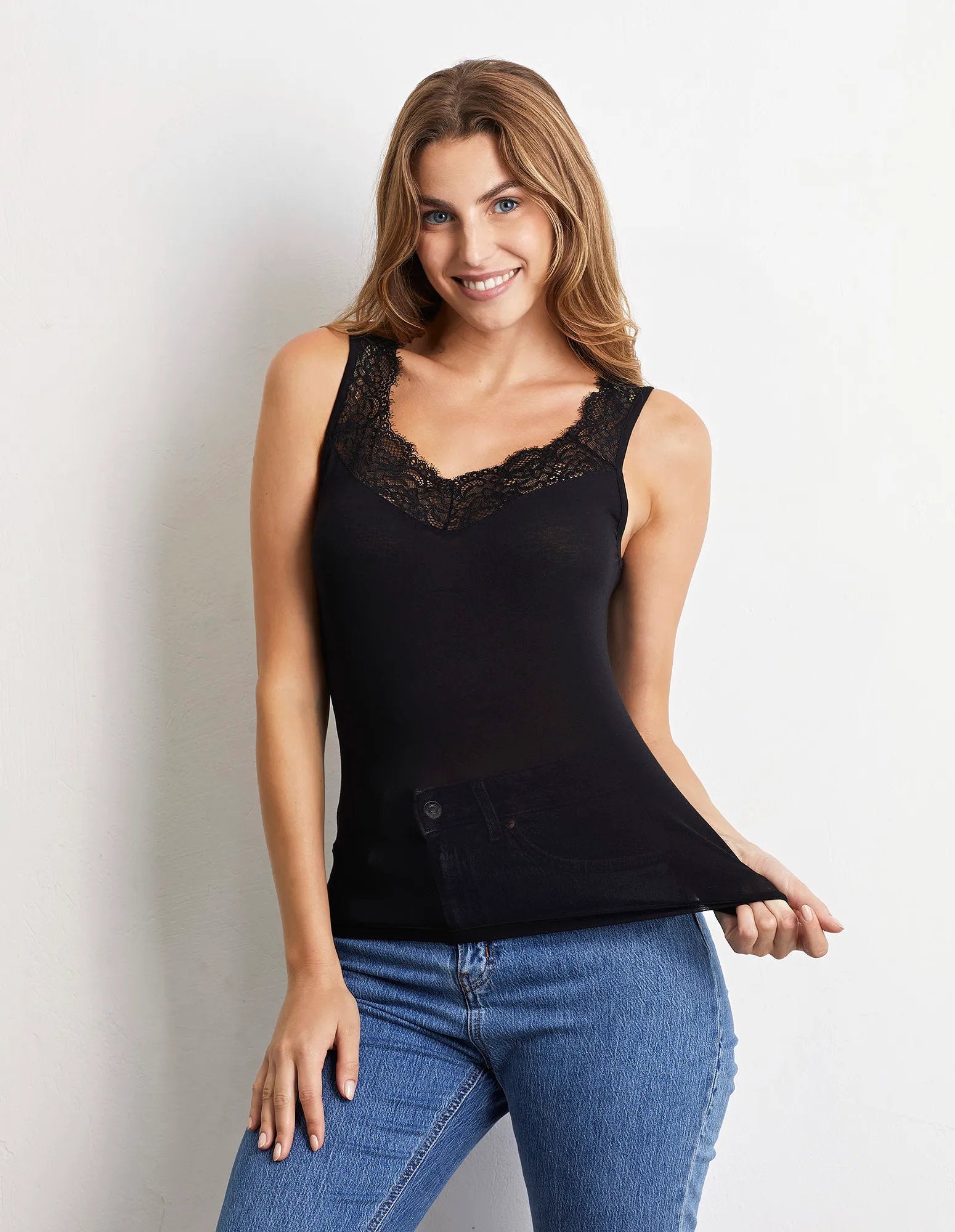 Wide Shoulder Tank Top - Basic with Modal & Wool_ATOD173004_072_02