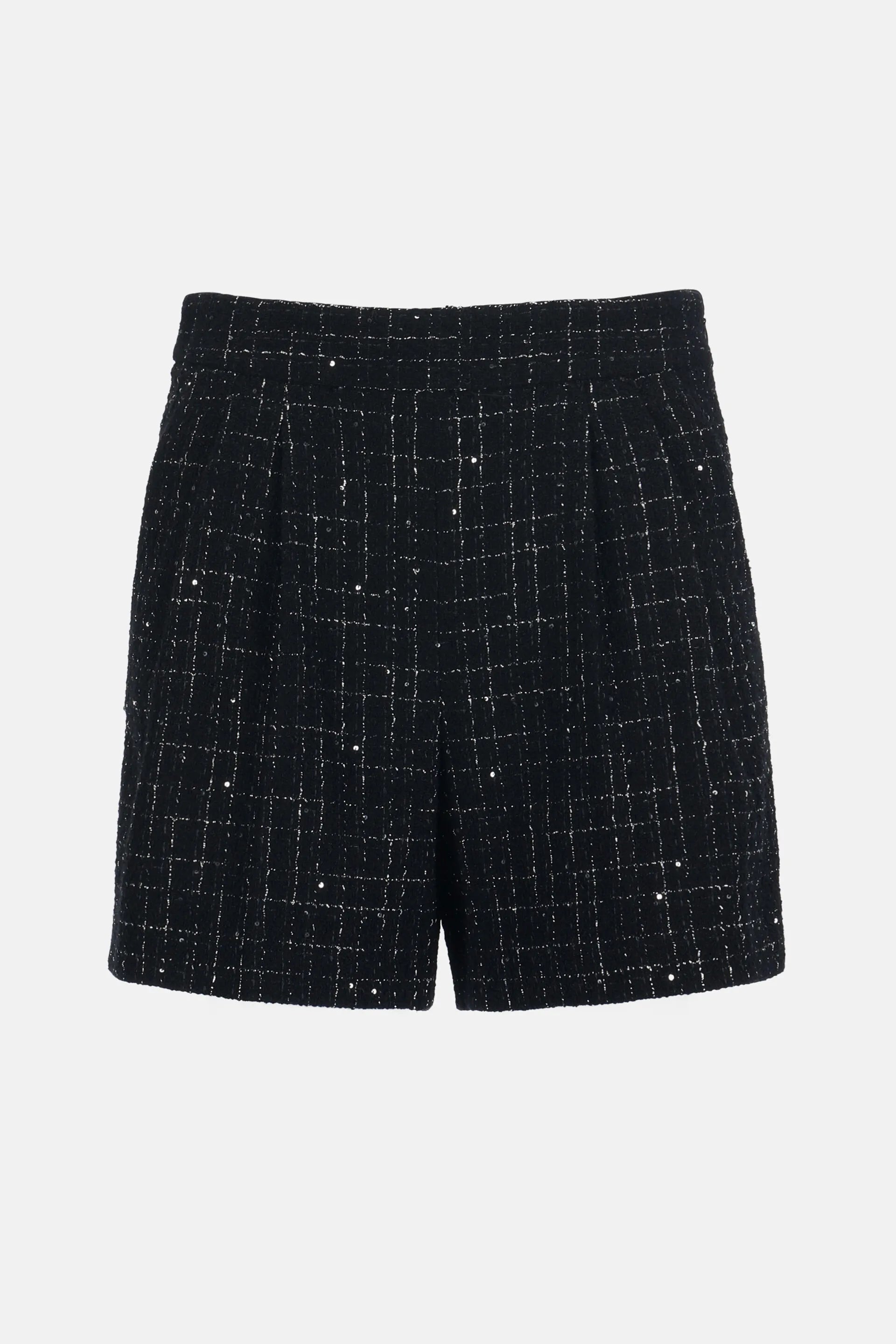 Luisa Spagnoli_Black_Atomica - Structured Cotton Shorts_ATOMICA_3062_05