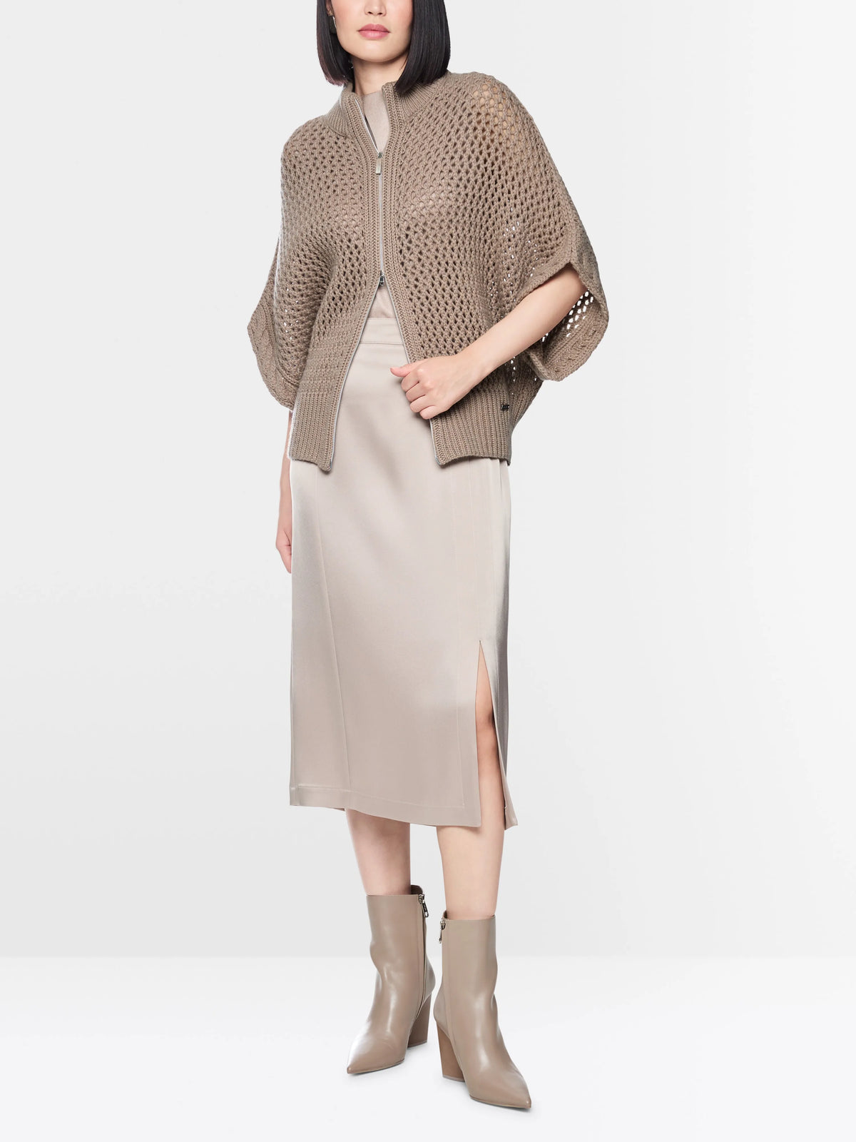 Marc Cain Etherea Women ÔKnitted in GermanyÕ Openwork Cardigan SKU: BA 39.24 M41_648 Image 01