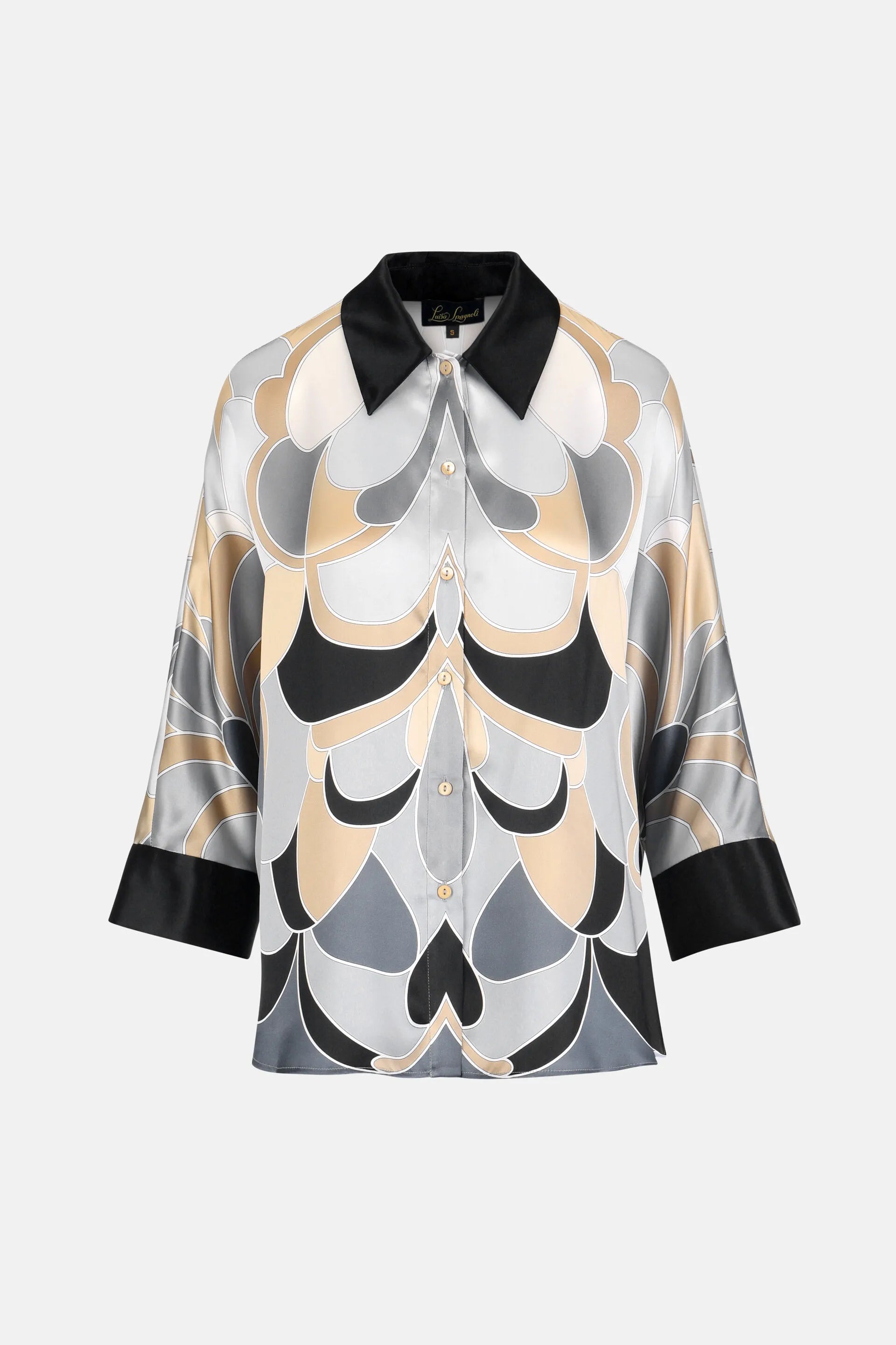 Luisa Spagnoli_Multi-Color_Baldanza - Silk Satin Shirt_BALDANZA_3120_06