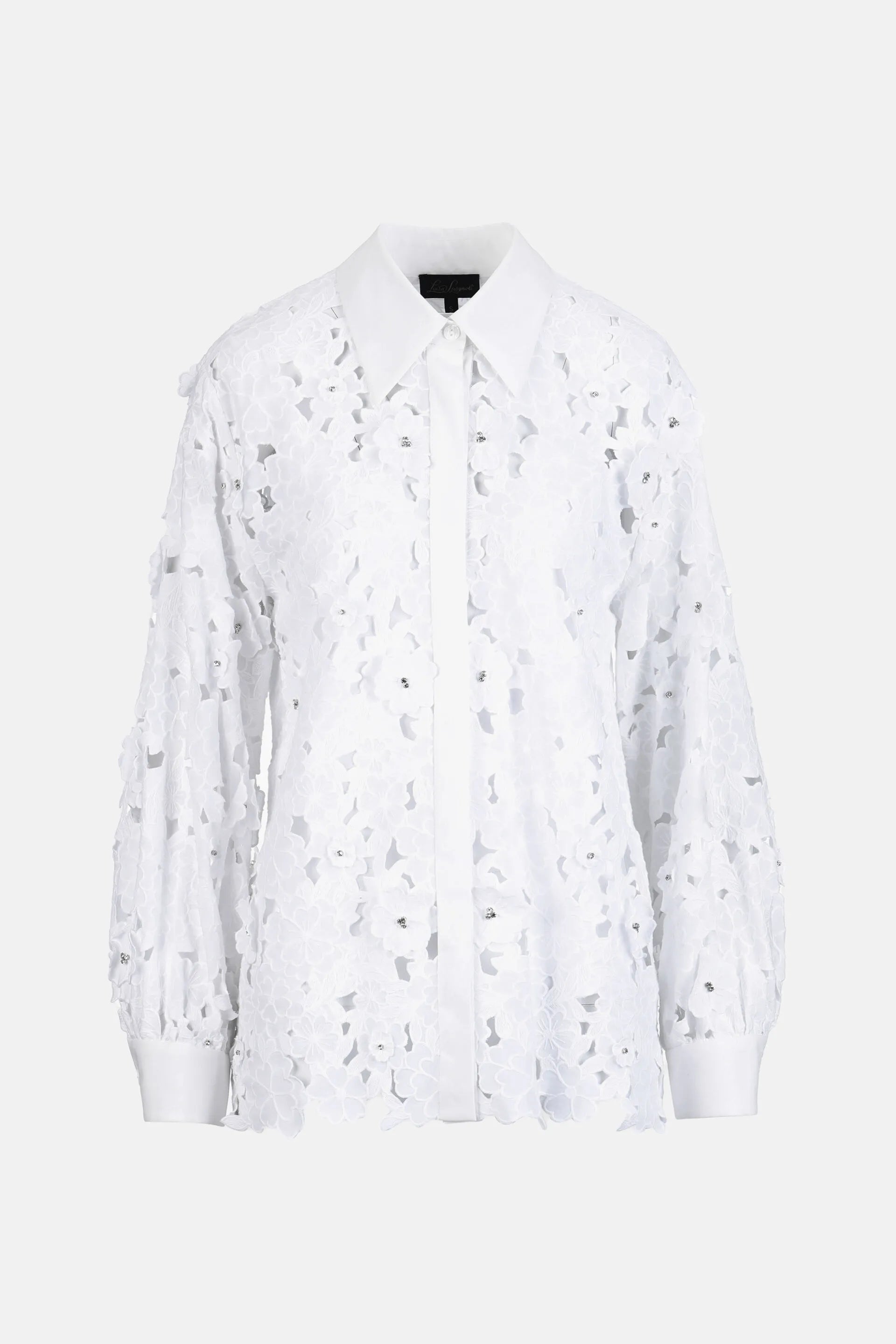 Luisa Spagnoli Bianco Women Balista - MacramŽ Lace Shirt SKU: BALISTA_0201 Image 07