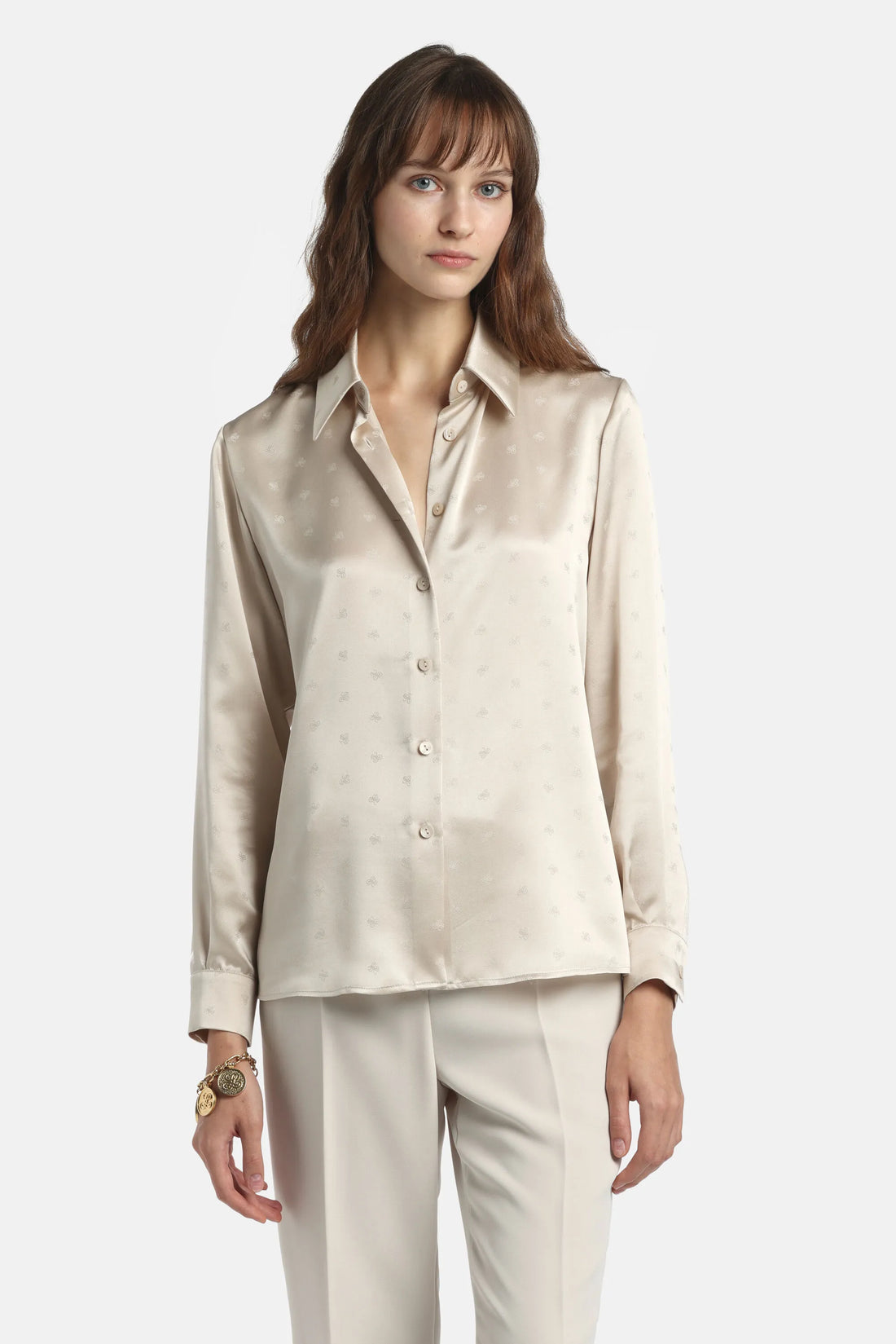 Luisa Spagnoli_Butter_Baronetto - Pure Silk Shirt_BARONETTO_1173_02