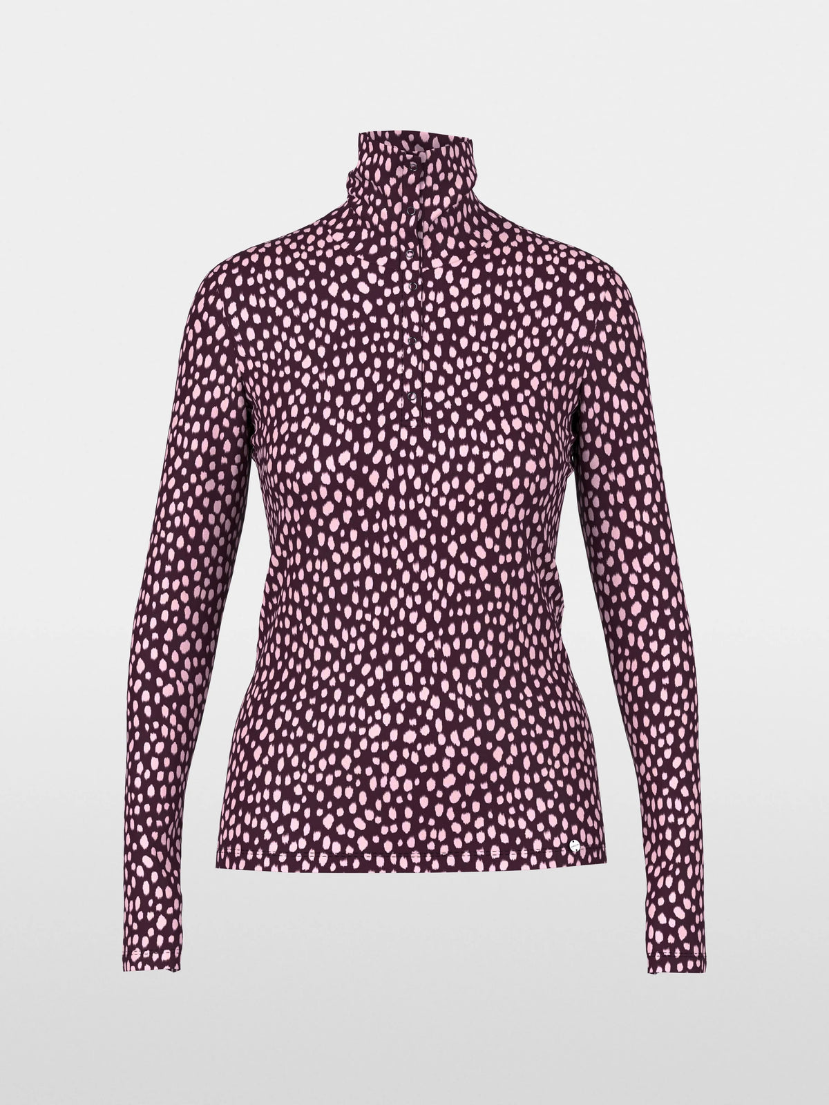 Marc Cain Winetasting Women Long-Sleeved Shirt with Polka Dot Print SKU: BC 48.76 J26_296 Image 06