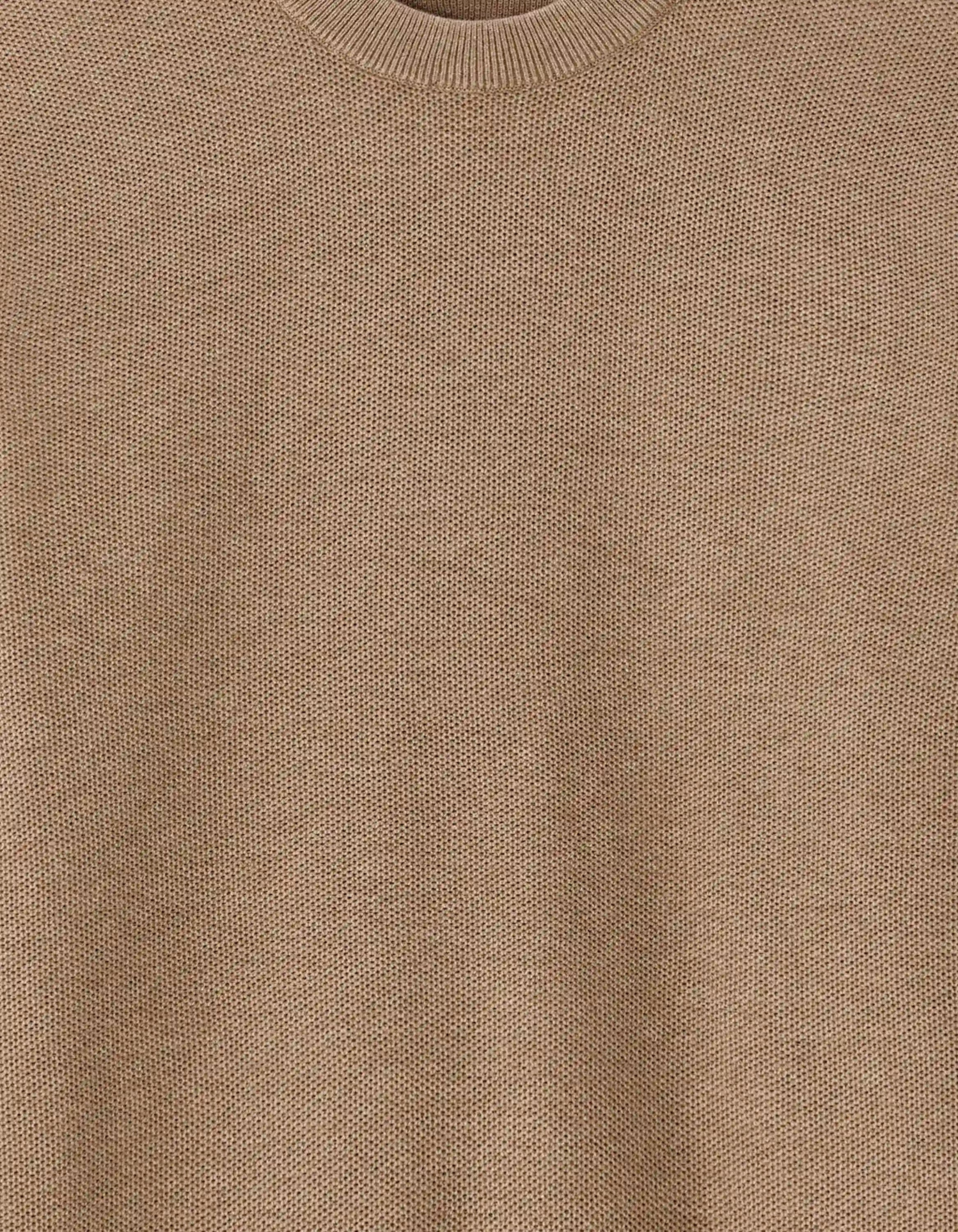 Celio_Beige Humus_100% Organic Cotton Crew Neck Sweater_BEPIC_BEIGE HUMUS_05