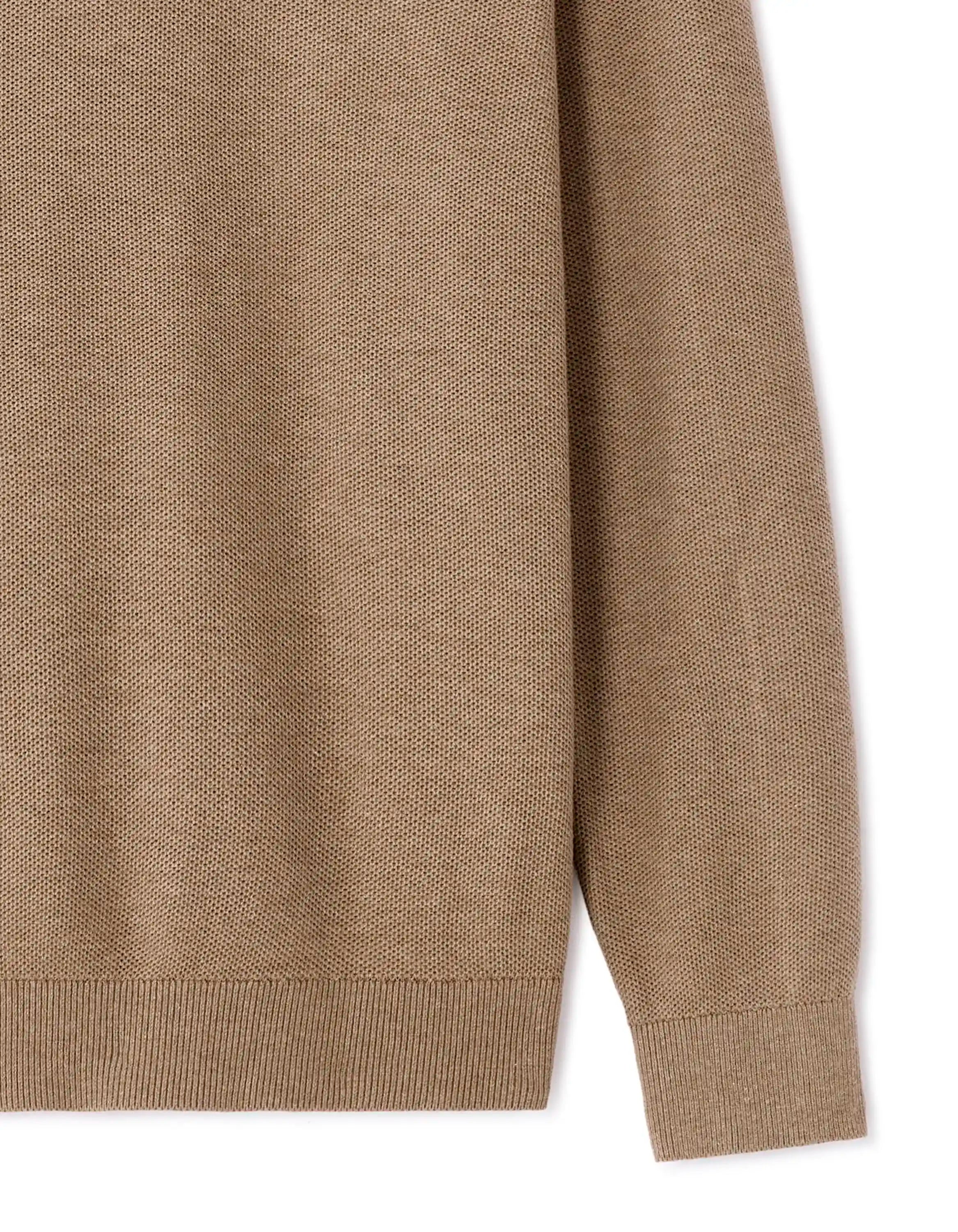 Celio_Beige Humus_100% Organic Cotton Crew Neck Sweater_BEPIC_BEIGE HUMUS_06