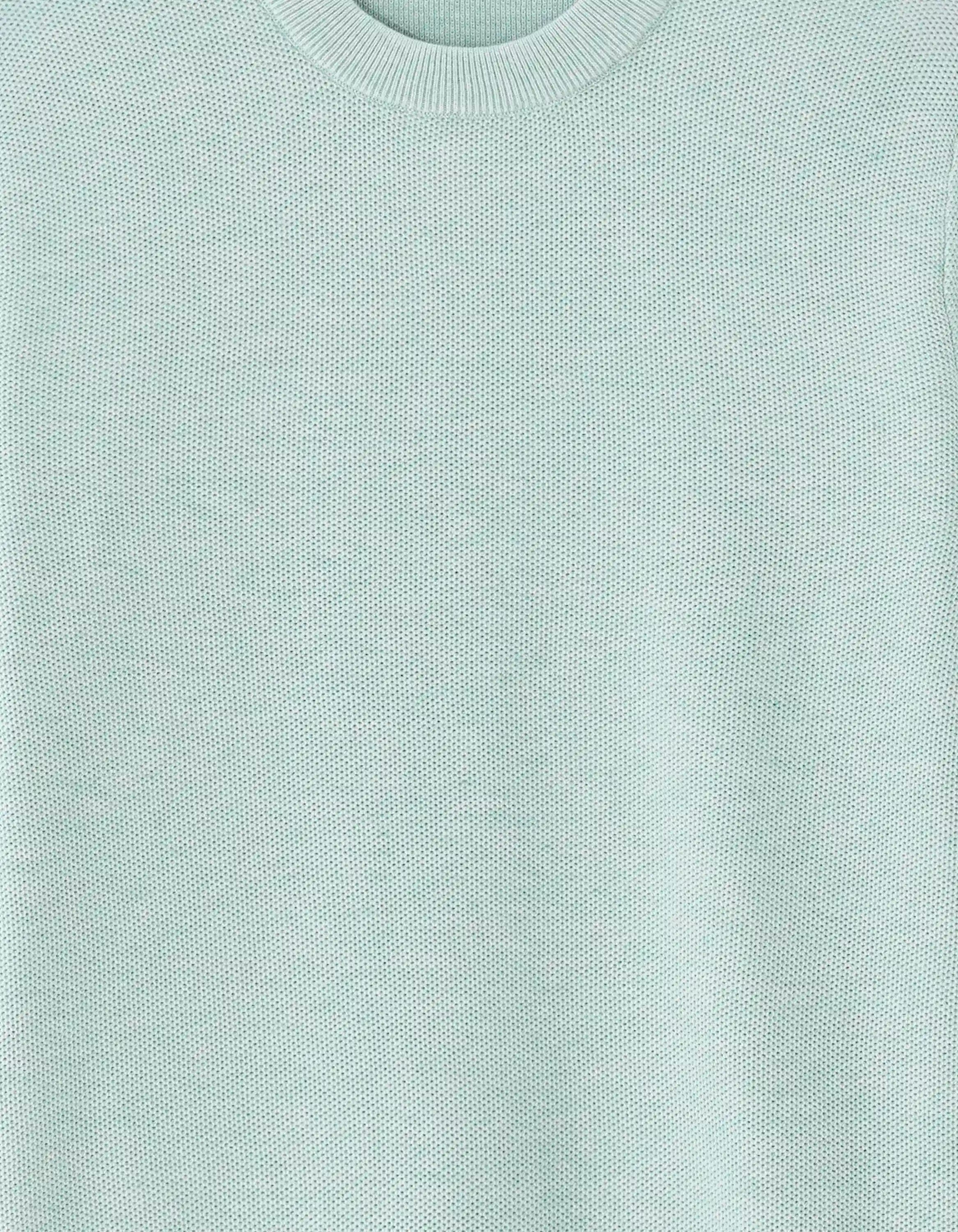 Celio_Celadon_Round Neck Sweater 100% Cotton_BEPIC_CELADON_05