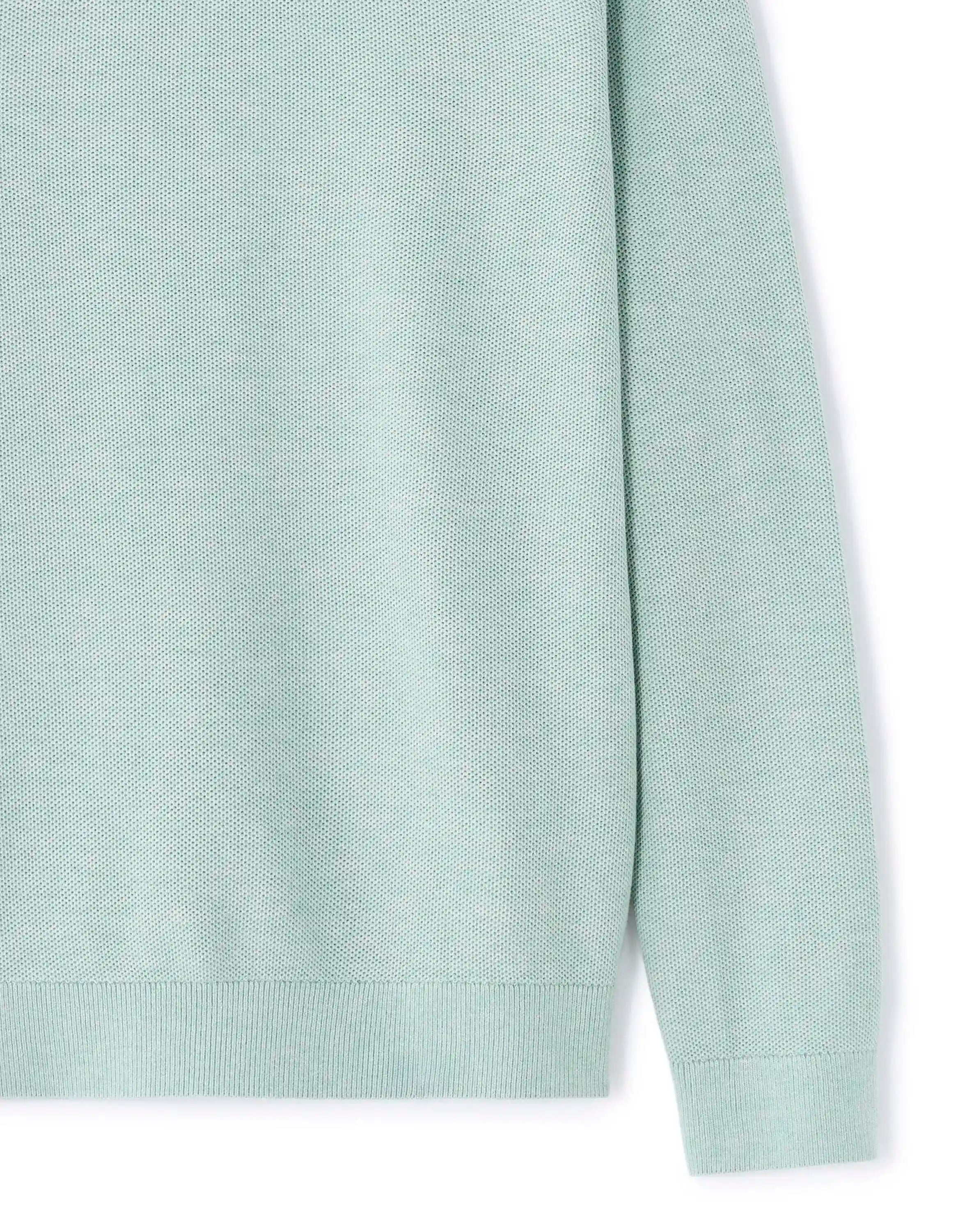 Celio_Celadon_Round Neck Sweater 100% Cotton_BEPIC_CELADON_06