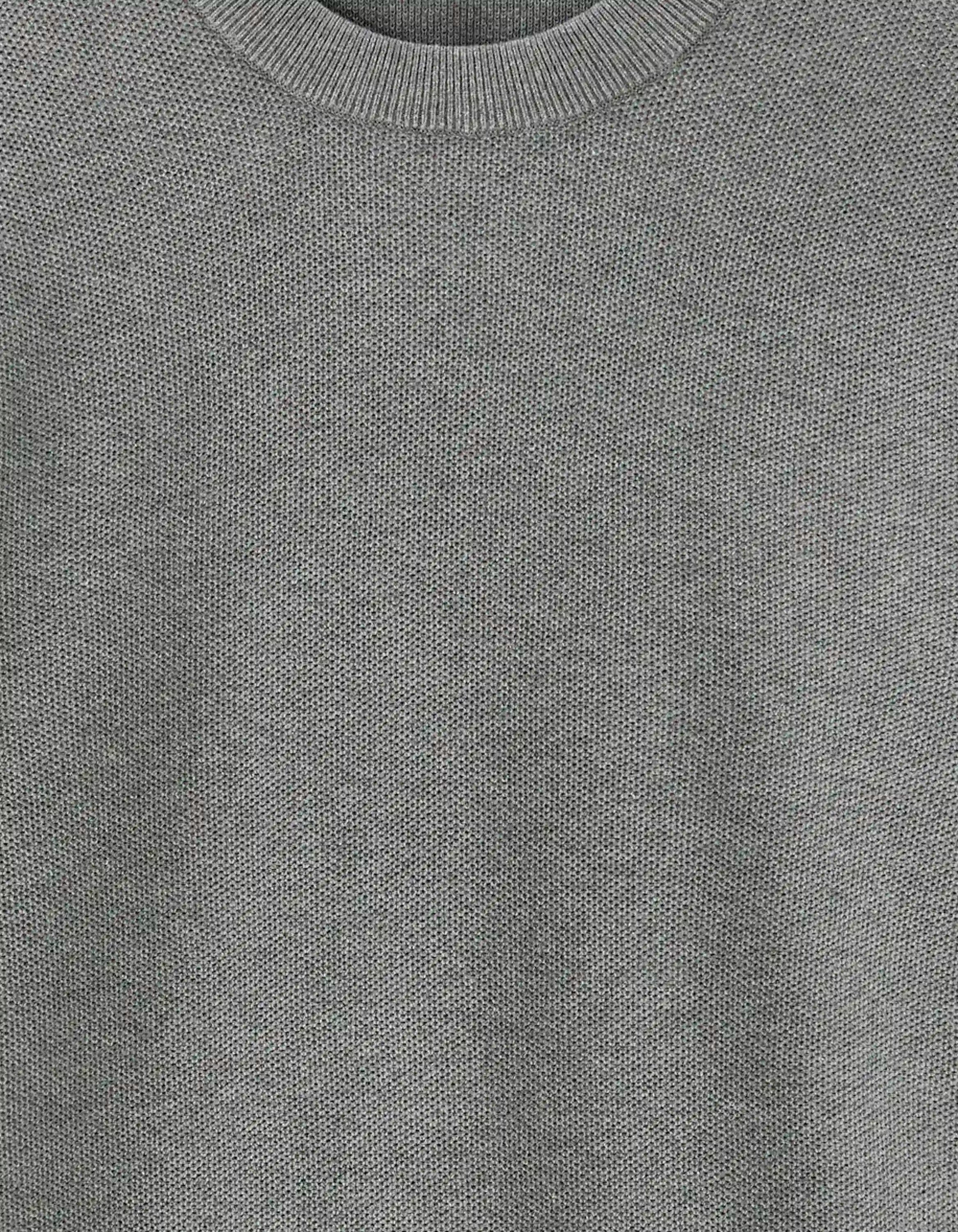 Celio_Mid Grey_100% Cotton Crew Neck Sweater_BEPIC_MID GREY_05