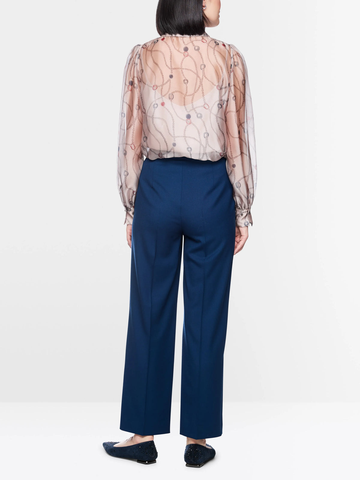 Marc Cain Light Desert Taupe Women Delicate Blouse with Detachable Top SKU: BG 51.10 W23_702 Image 02