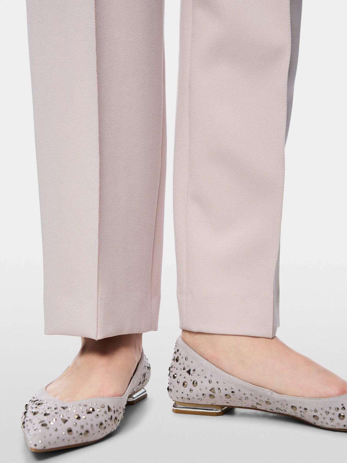 Marc Cain Light Desert Taupe Women FRANCA High-Waist Trousers SKU: BG 81.13 W21_702 Image 04
