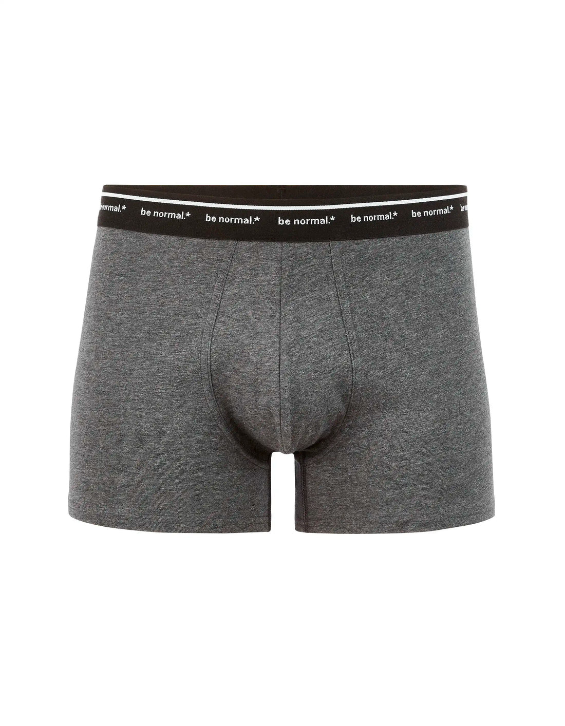 Celio_Anthra Mel_Stretch Cotton Boxer Shorts with Contrasting Waistband_BINORMAL1_ANTHRA MEL_01