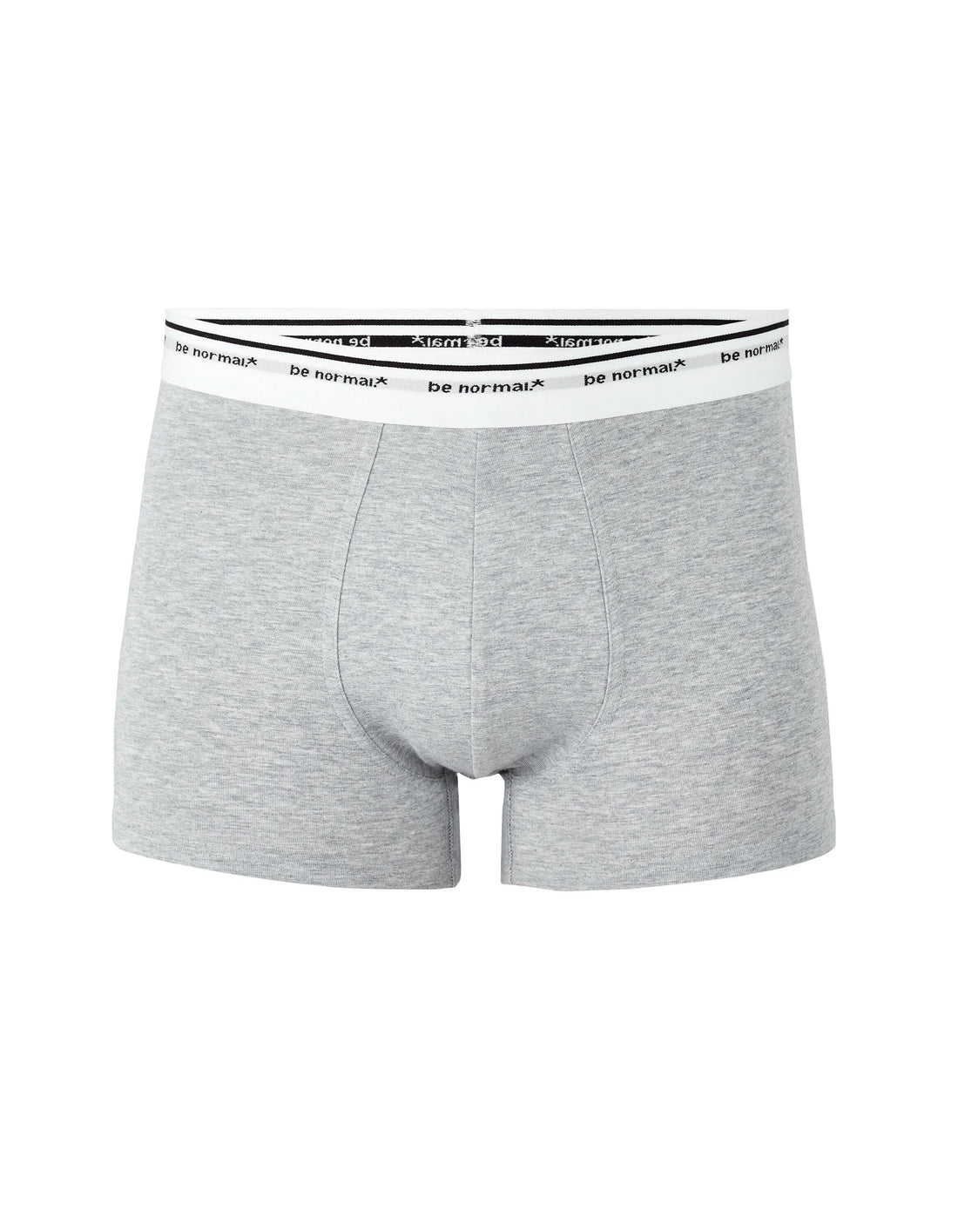 Celio_Heather Grey_Stretch Cotton Boxer Shorts with Contrasting Waistband_BINORMAL1_HEATHER GREY_01