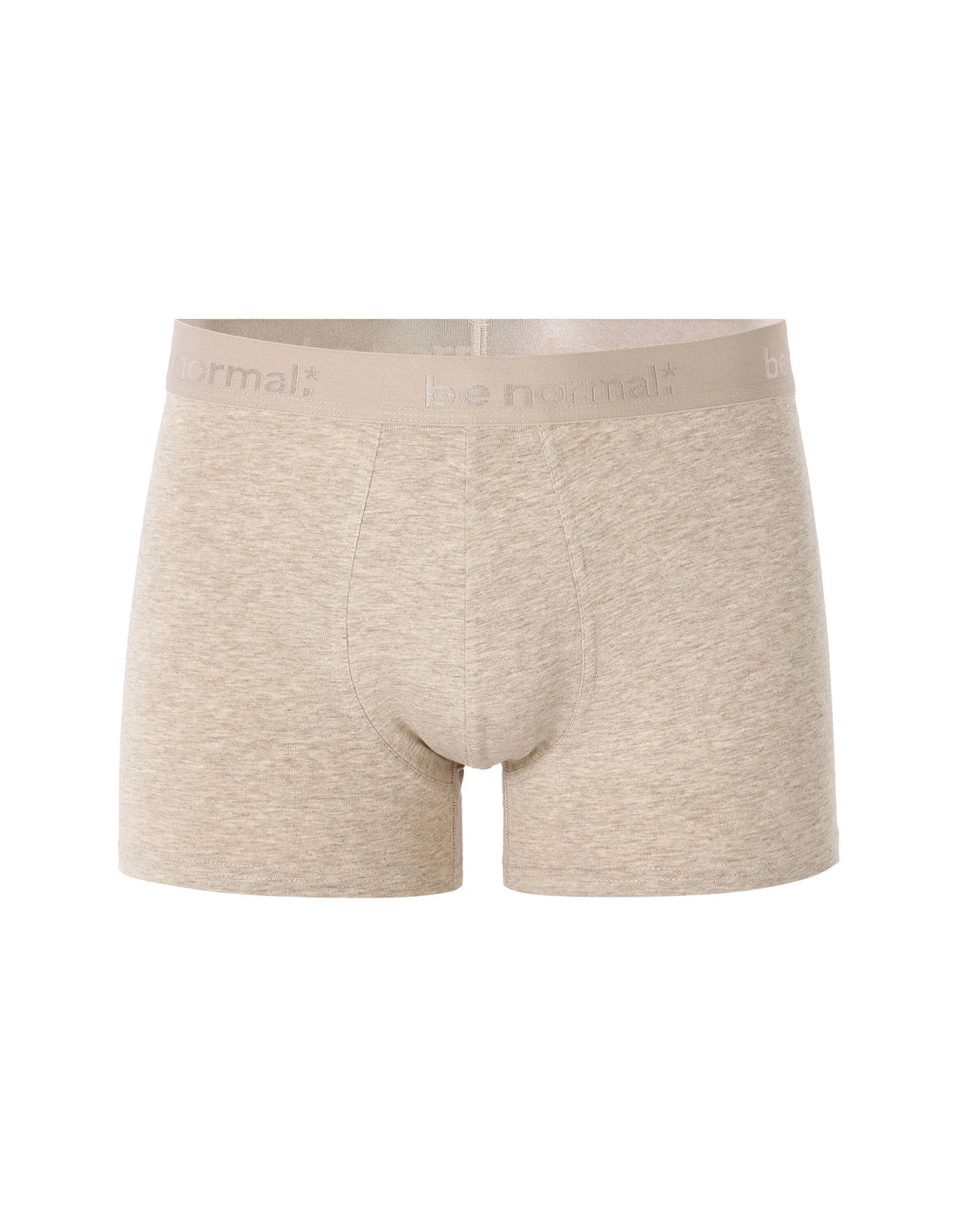 Celio_Beige Chine_Plain Stretch Cotton Boxer Shorts_BINORMAL_BEIGE CHINE_01