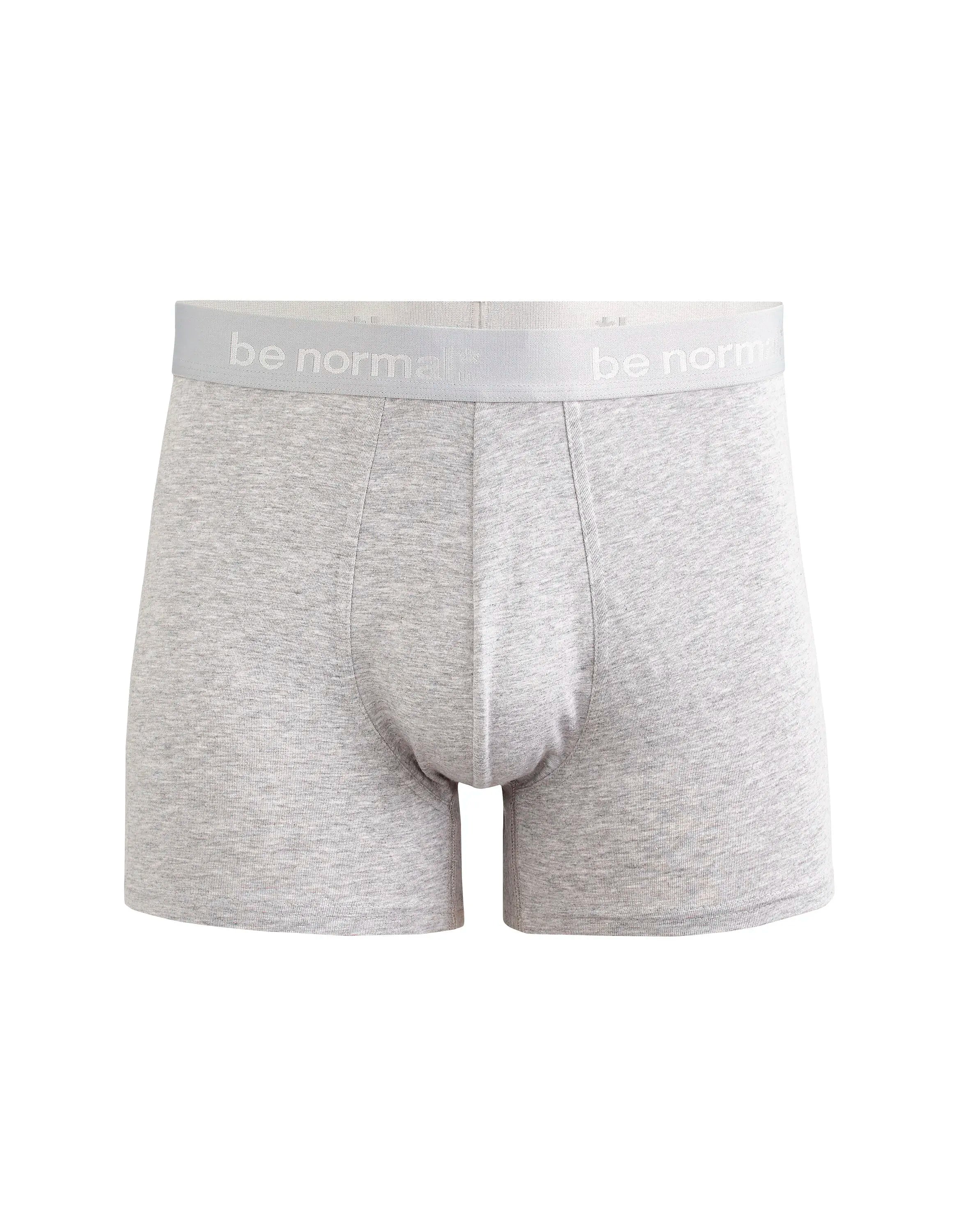 Celio_Light Grey Mel_Plain Stretch Cotton Boxer Shorts_BINORMAL_LIGHT GREY MEL_01