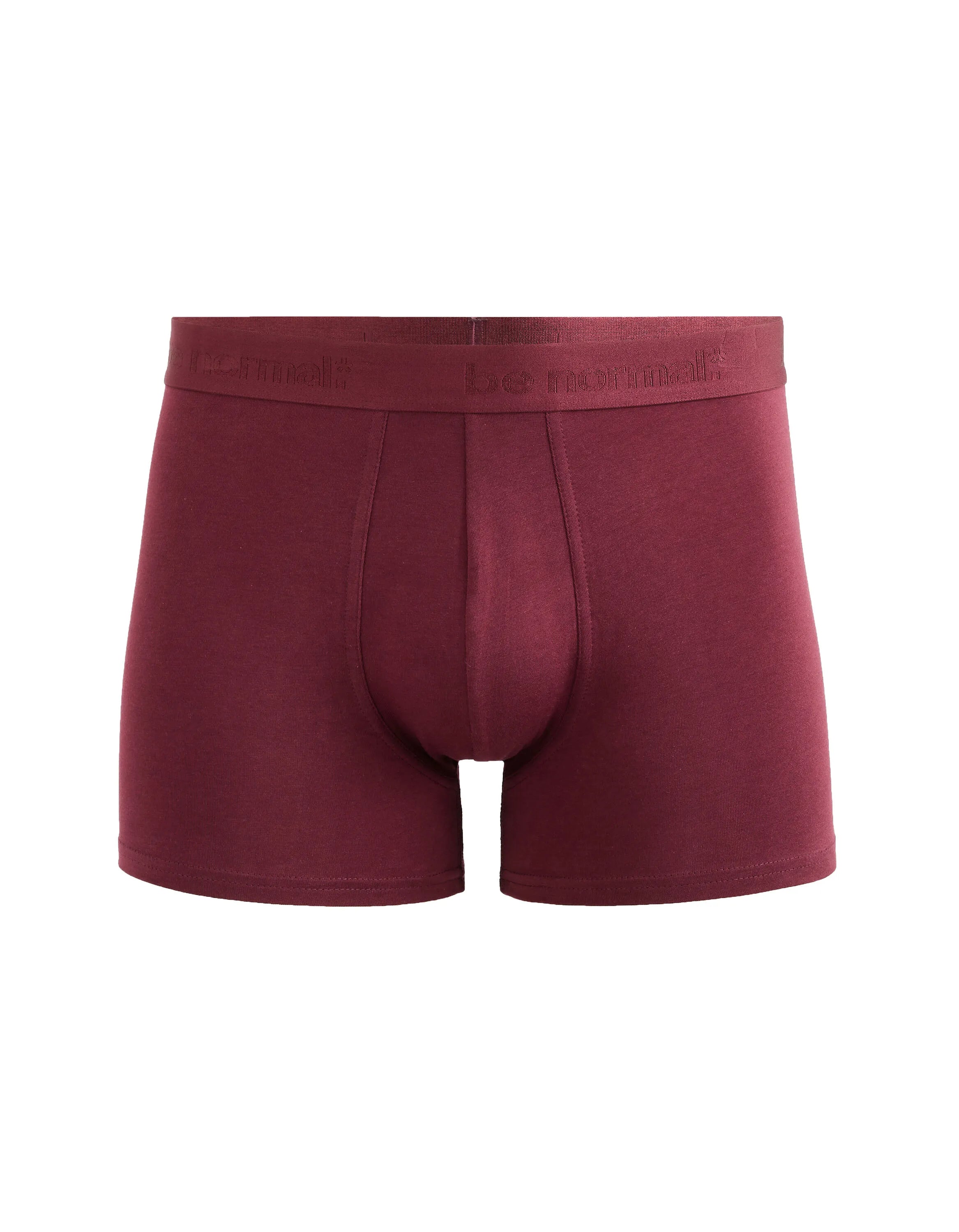 Celio_Violet Dark_Plain Stretch Cotton Boxer Shorts_BINORMAL_VIOLET DARK_01