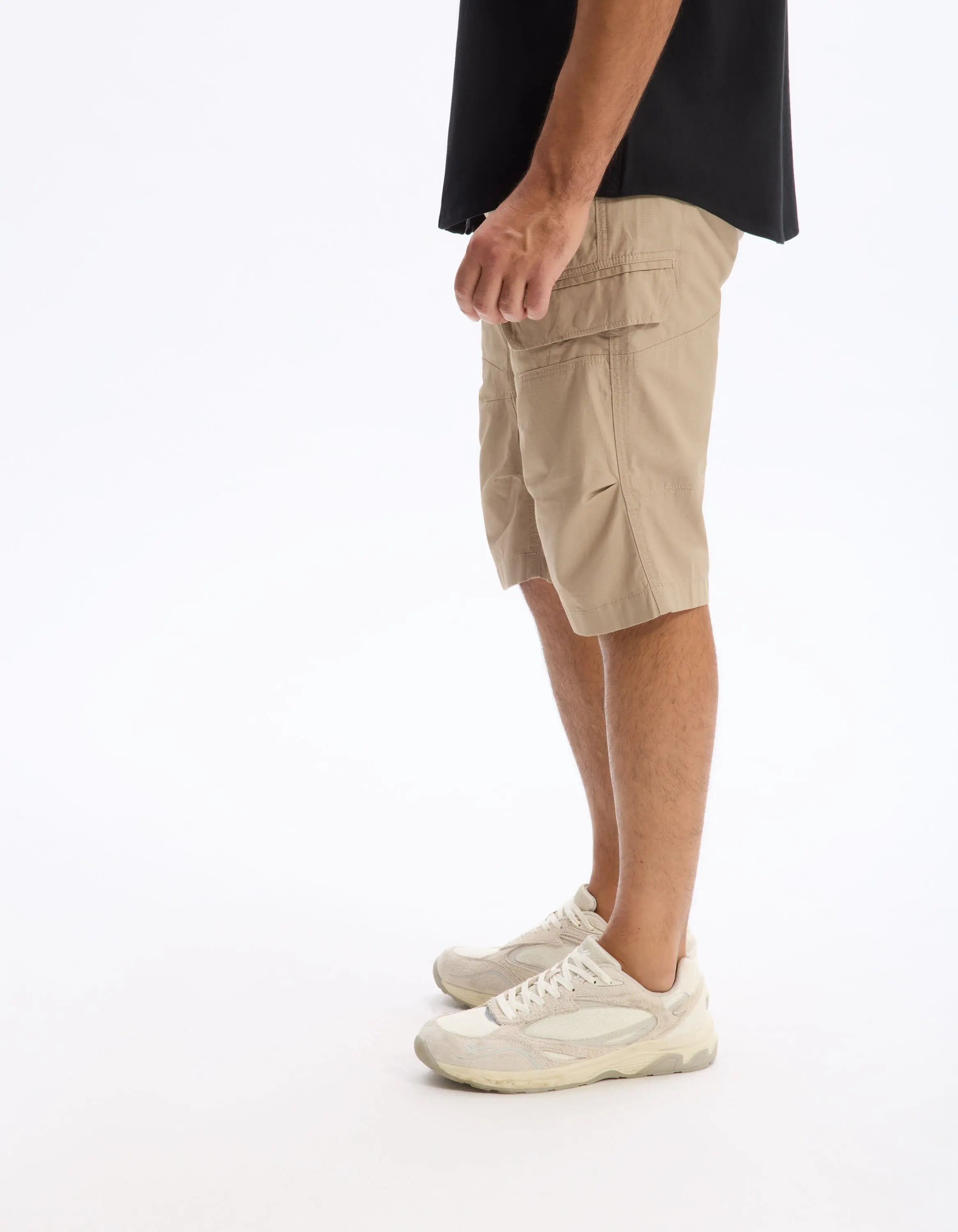 Celio_Bermuda Shorts 100% Cotton - Beige_BOCOURTBM1_BEIGE_04