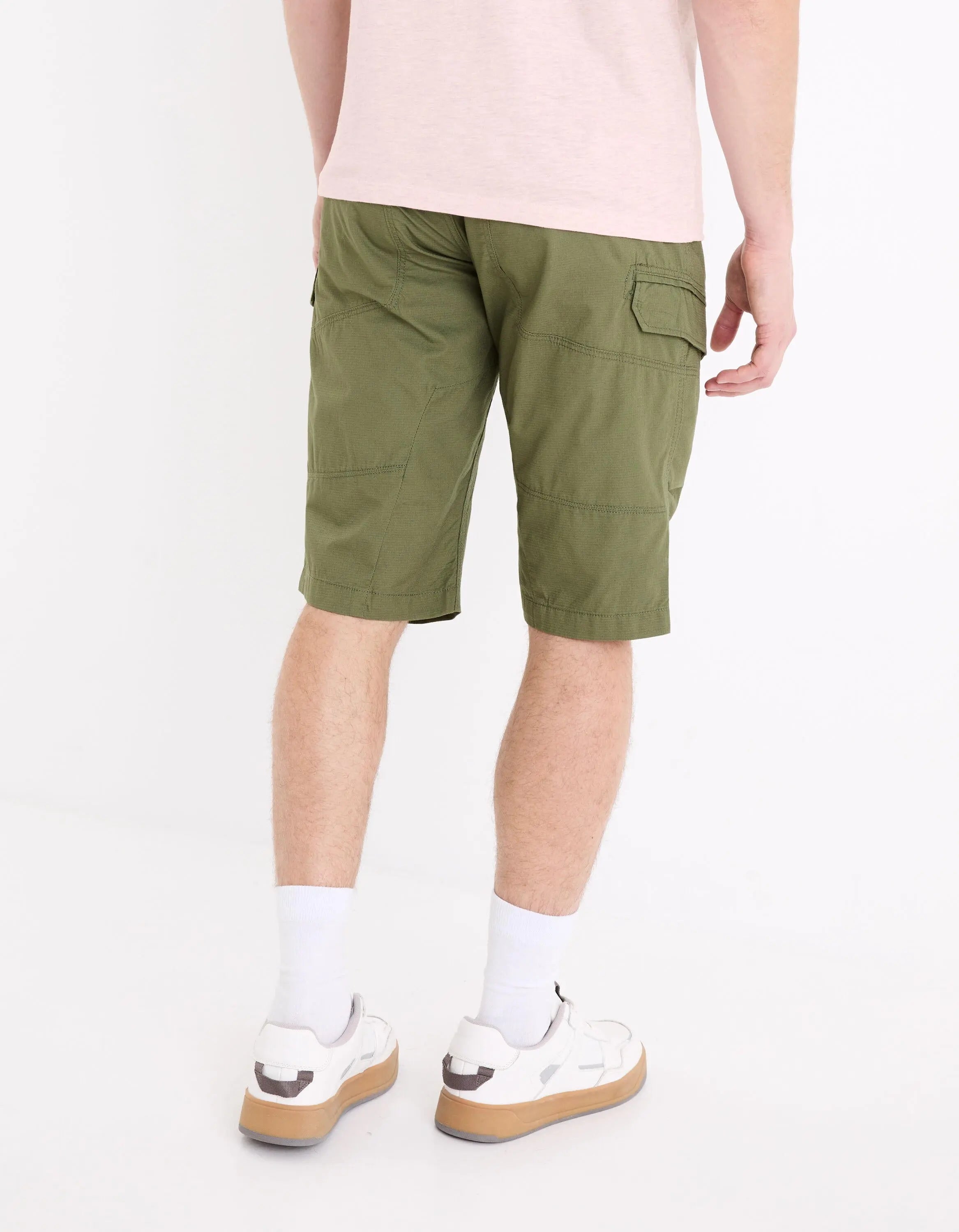 100% Cotton Cargo Shorts_BOCOURTBM1_KHAKI_04