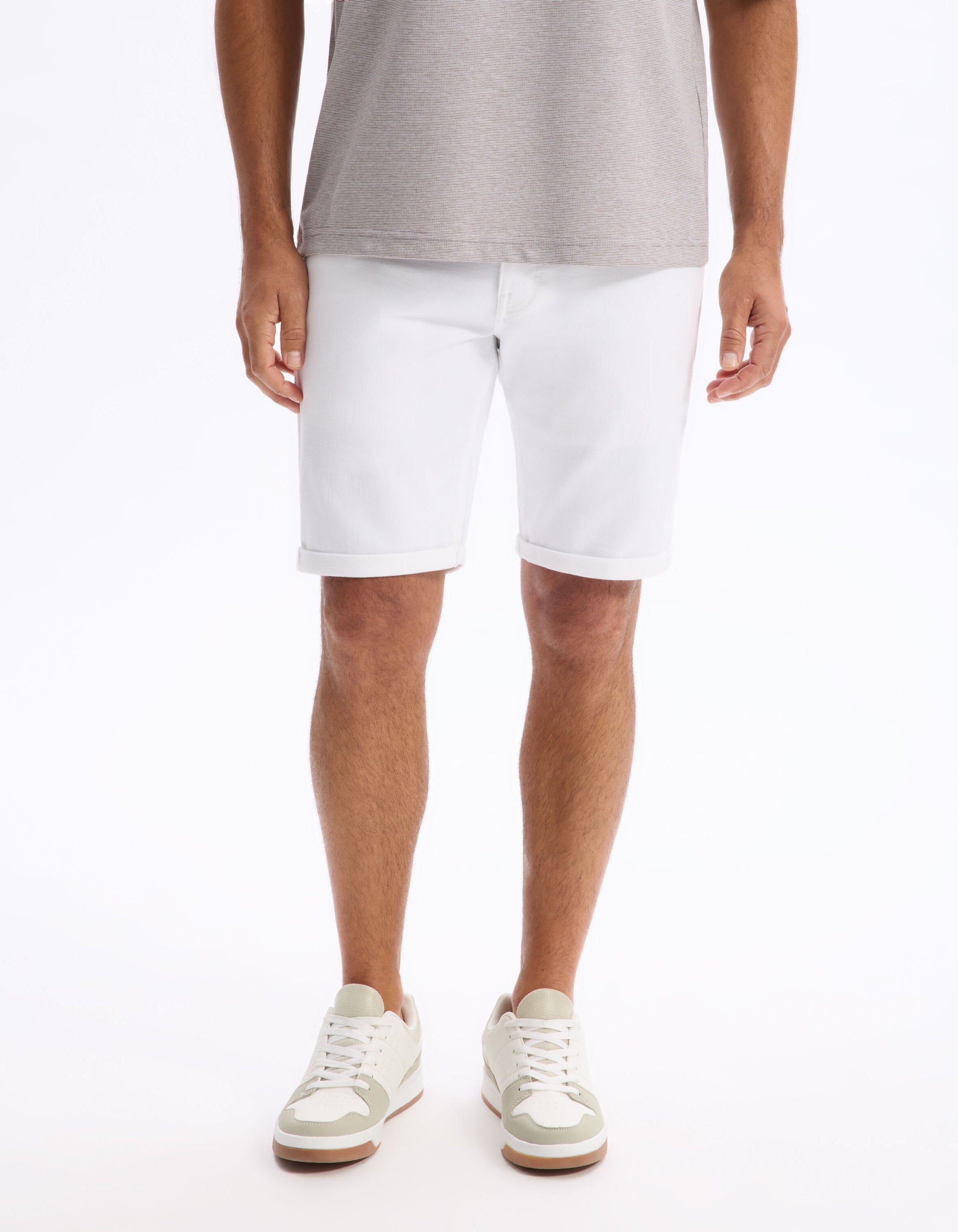 Celio_White Denim Straight Bermuda_BOKNITBM_WHITE_02
