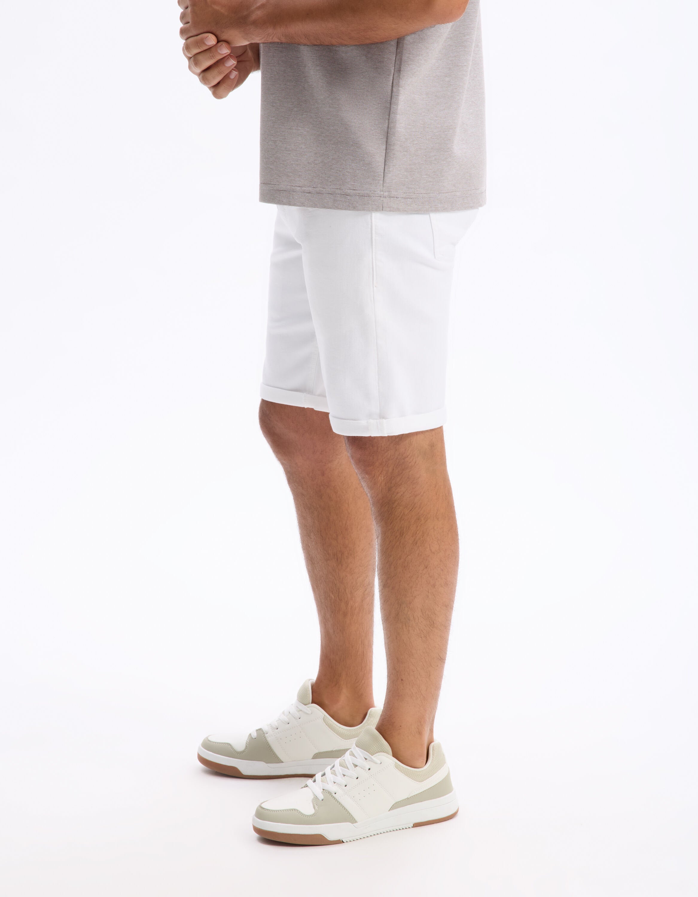 Celio_White Denim Straight Bermuda_BOKNITBM_WHITE_04
