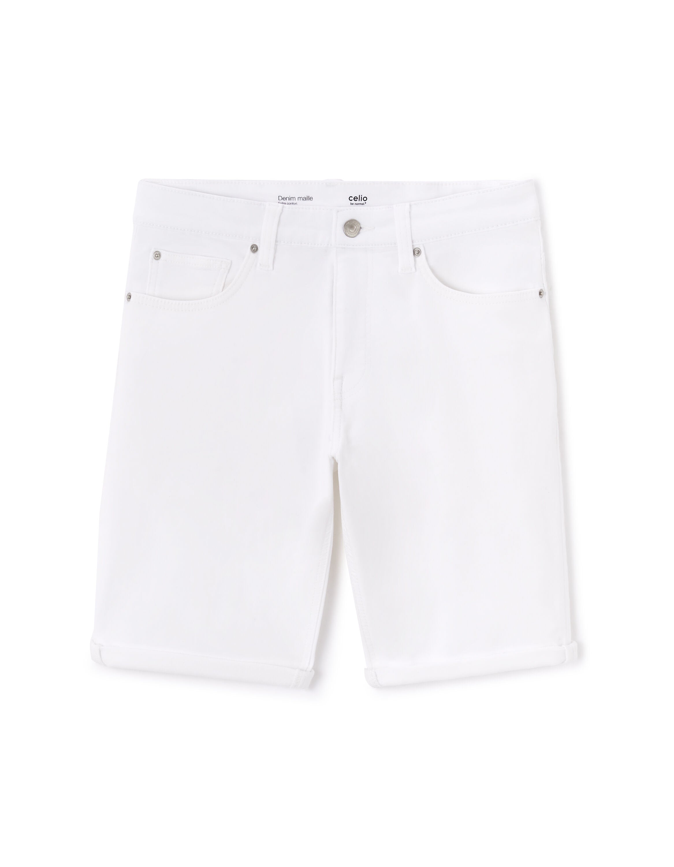 Celio_White Denim Straight Bermuda_BOKNITBM_WHITE_06