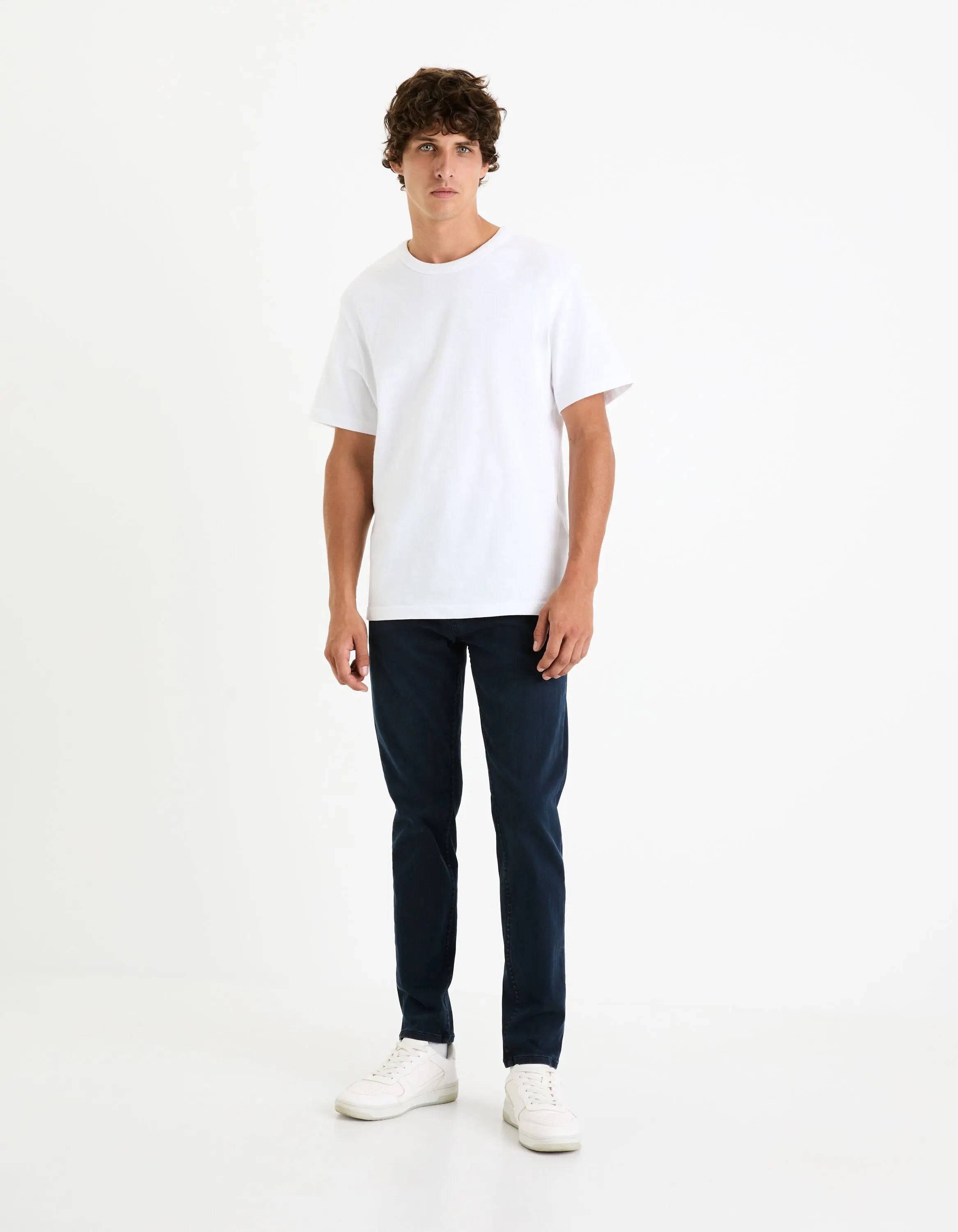 Celio_C25 Slim Stretch Jeans - Navy_BOWBLUE_BLUE BLACK_01