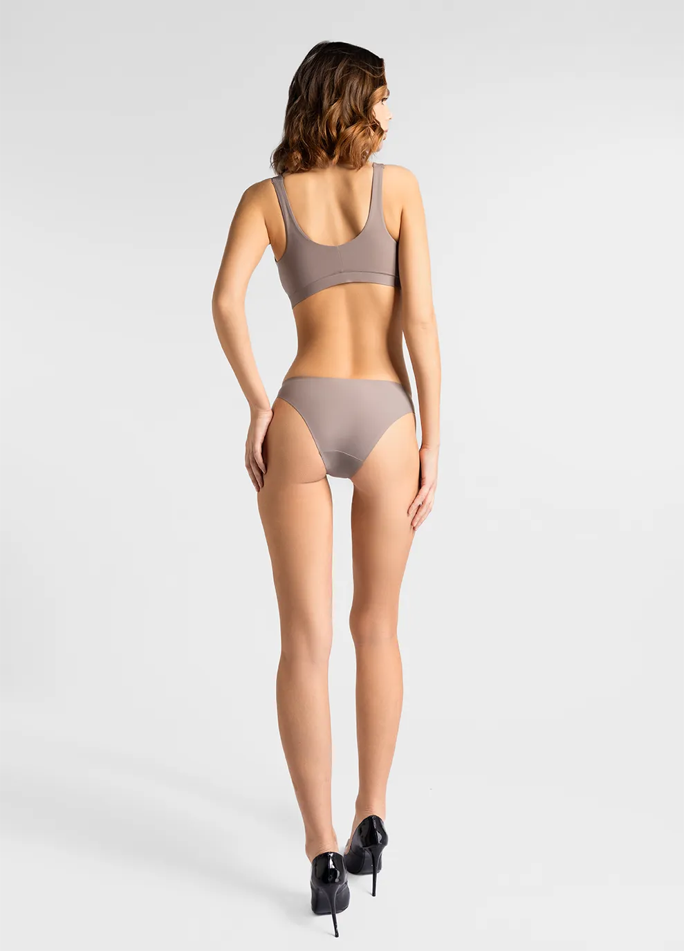 Marie France Greige Women Seamlyn Triangle Seamless Bralette SKU: BRSEAMLYN_Greige Image 04