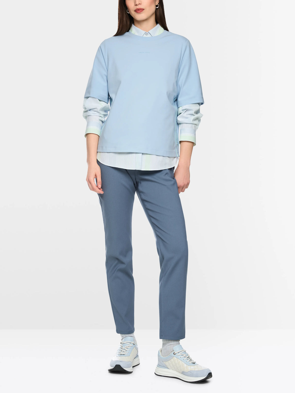 Marc Cain Niagara Mist Women Sporty T-Shirt SKU: BS 48.24 J54_318 Image 01