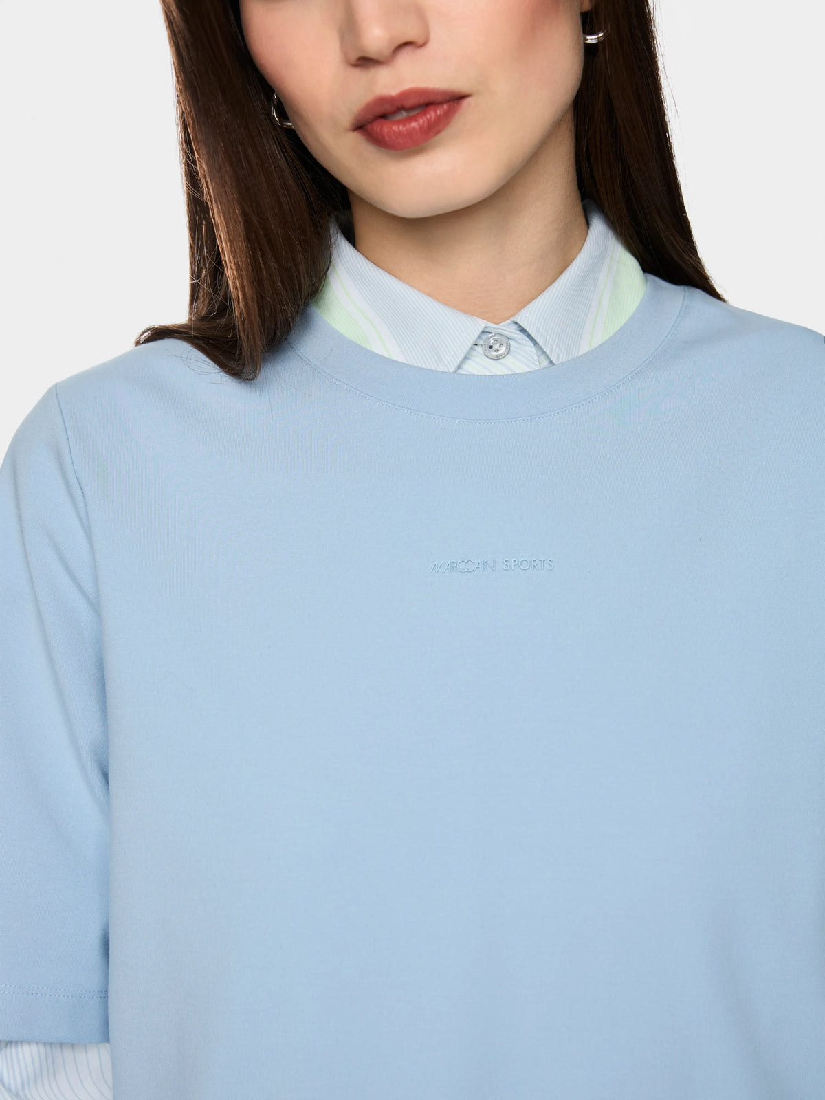 Marc Cain Niagara Mist Women Sporty T-Shirt SKU: BS 48.24 J54_318 Image 03